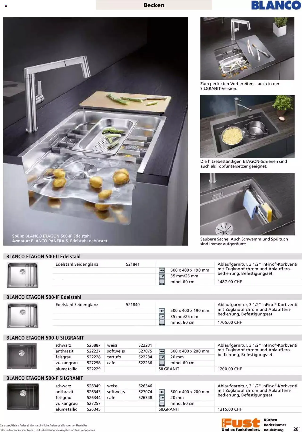 Fust - Küchenmagazin - Riesenauswahl von 22. Februar bis 31. Dezember 2023 - Prospekt seite  281