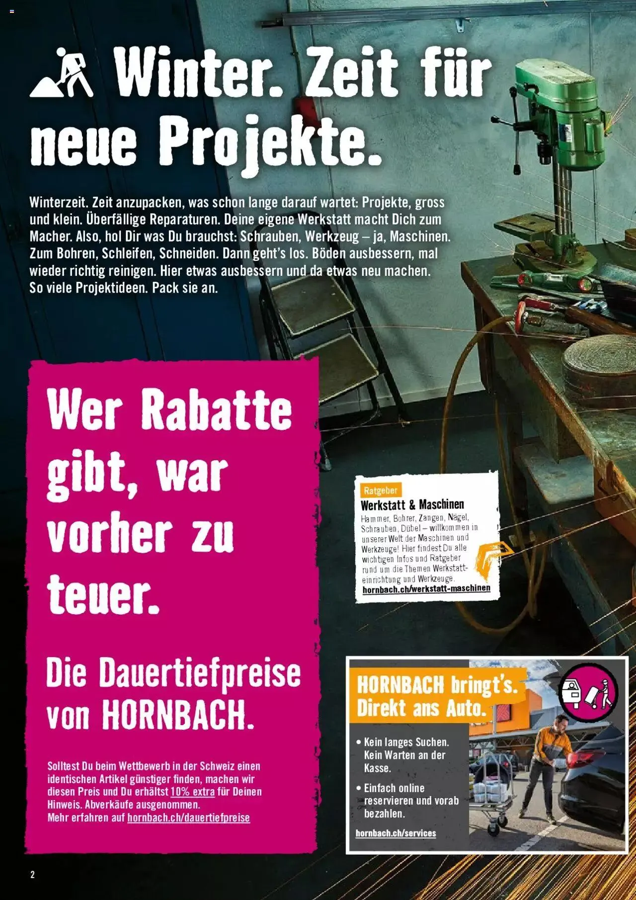 Hornbach Aktionen von 1. Februar bis 26. Februar 2024 - Prospekt seite 2