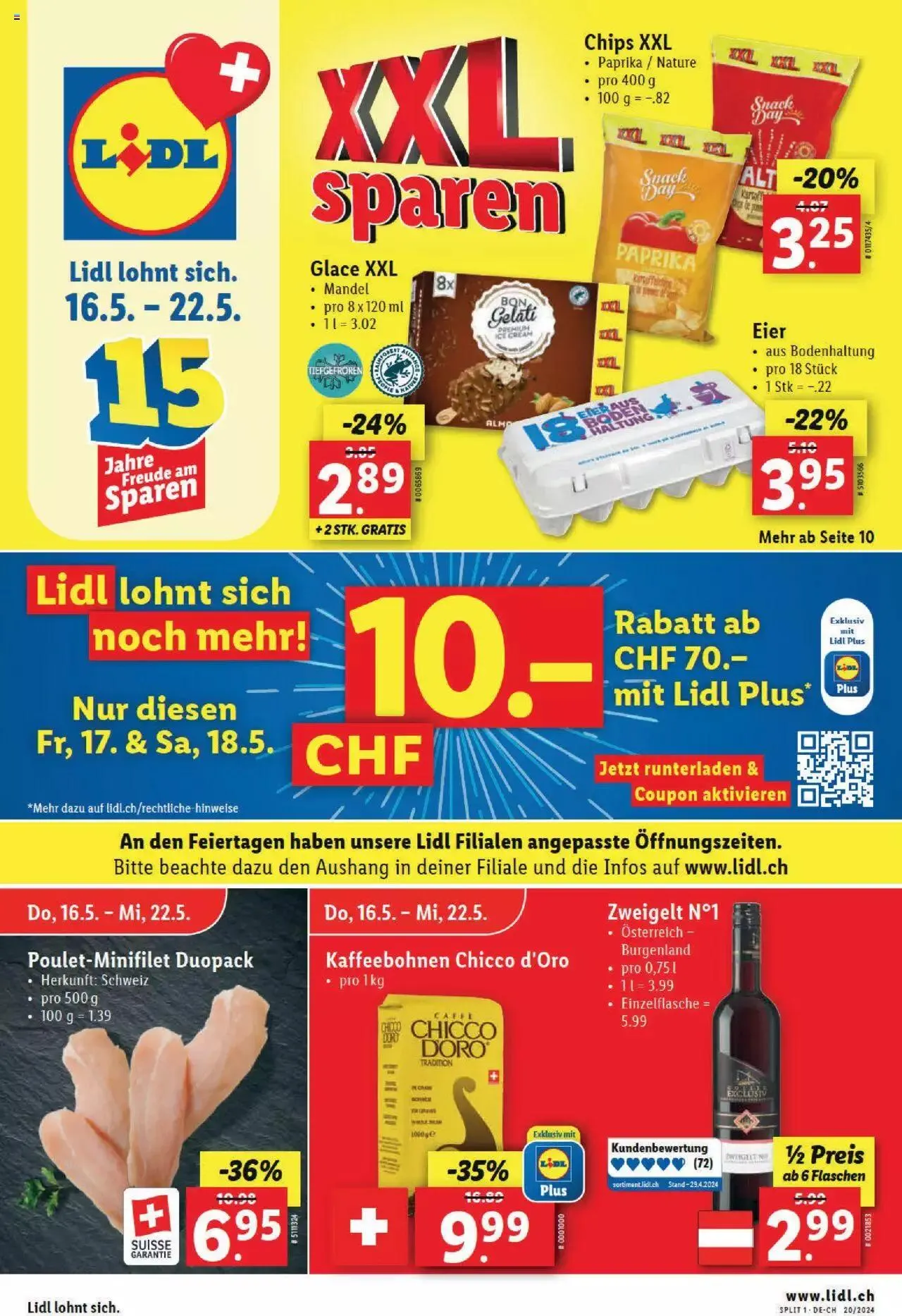 Lidl Aktionen von 16. Mai bis 22. Mai 2024 - Prospekt seite  1