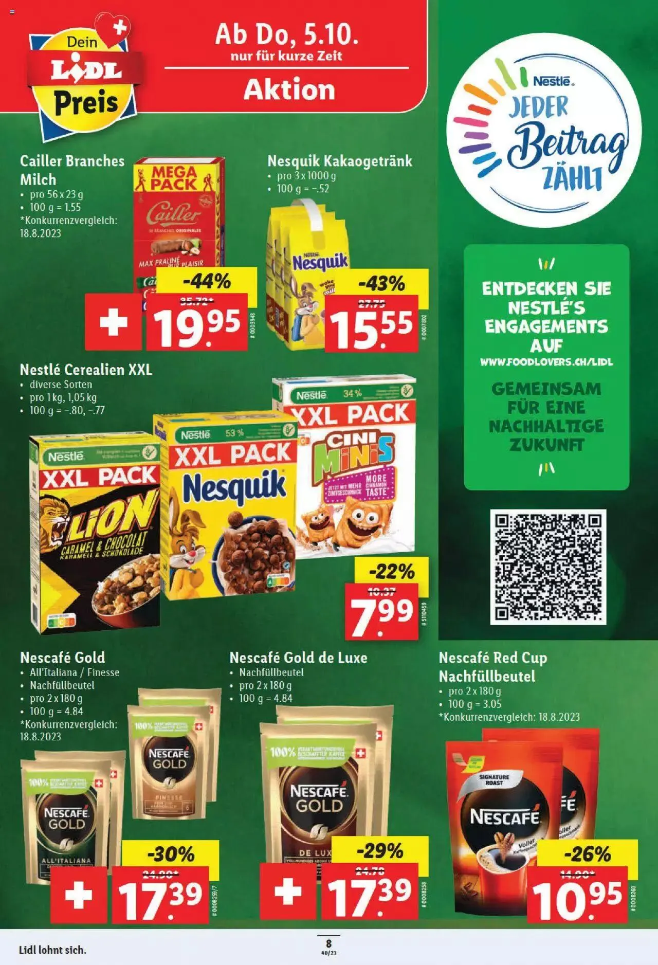 Lidl Aktionen von 5. Oktober bis 11. Oktober 2023 - Prospekt seite  8