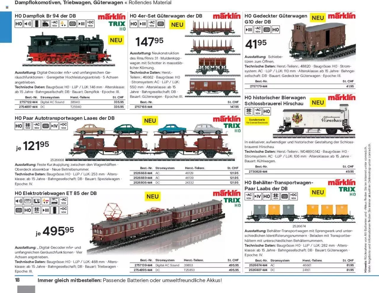 Conrad Modellbahn Katalog 2023/24 von 5. September bis 31. Dezember 2024 - Prospekt seite  20