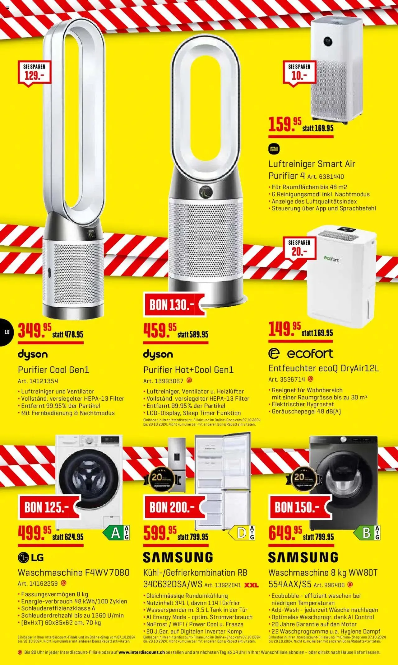 Interdiscount Aktionen von 7. Oktober bis 20. Oktober 2024 - Prospekt seite 10