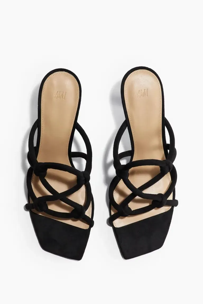 Strappy heeled sandals