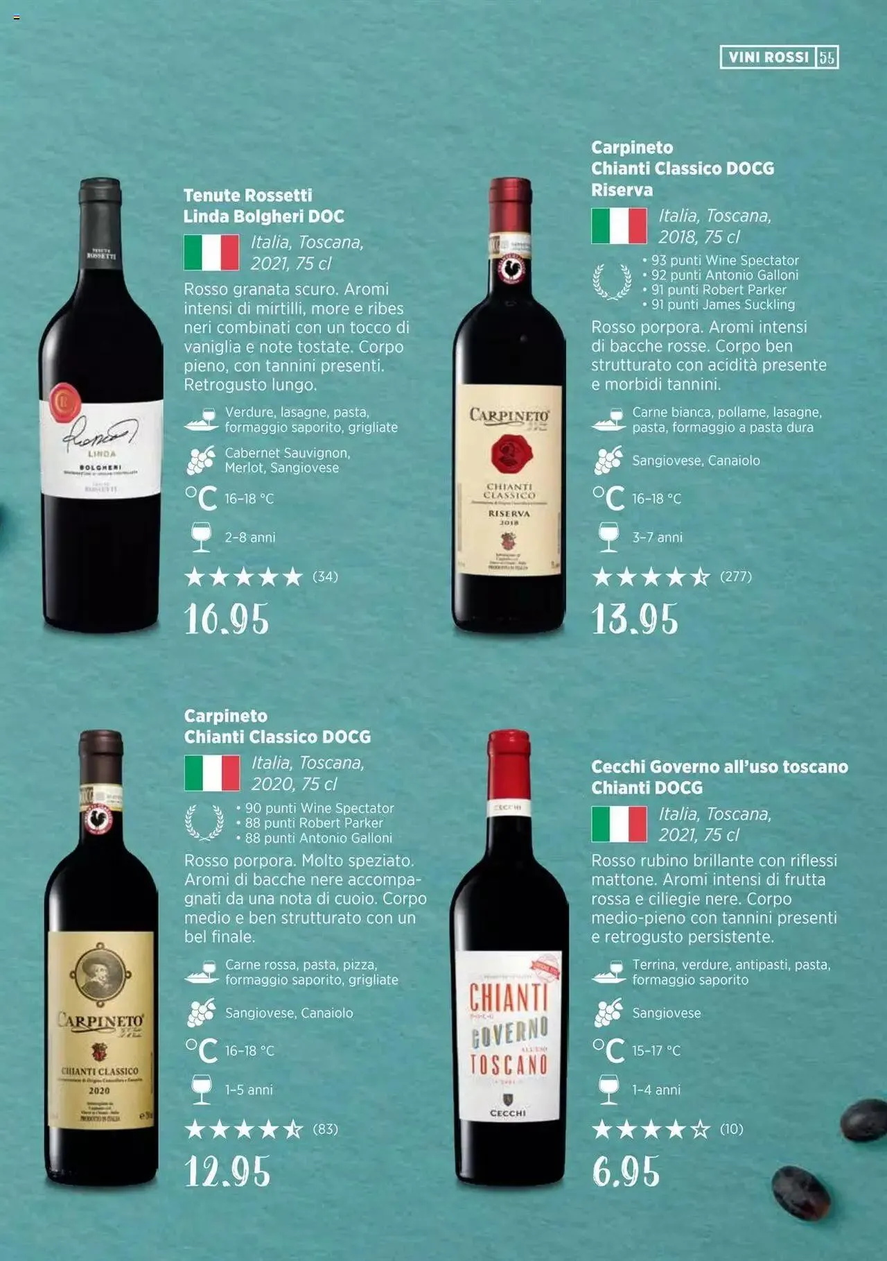 Denner Guida dei vini 2023 / 2024 IT von 11. September bis 31. Dezember 2023 - Prospekt seite  55