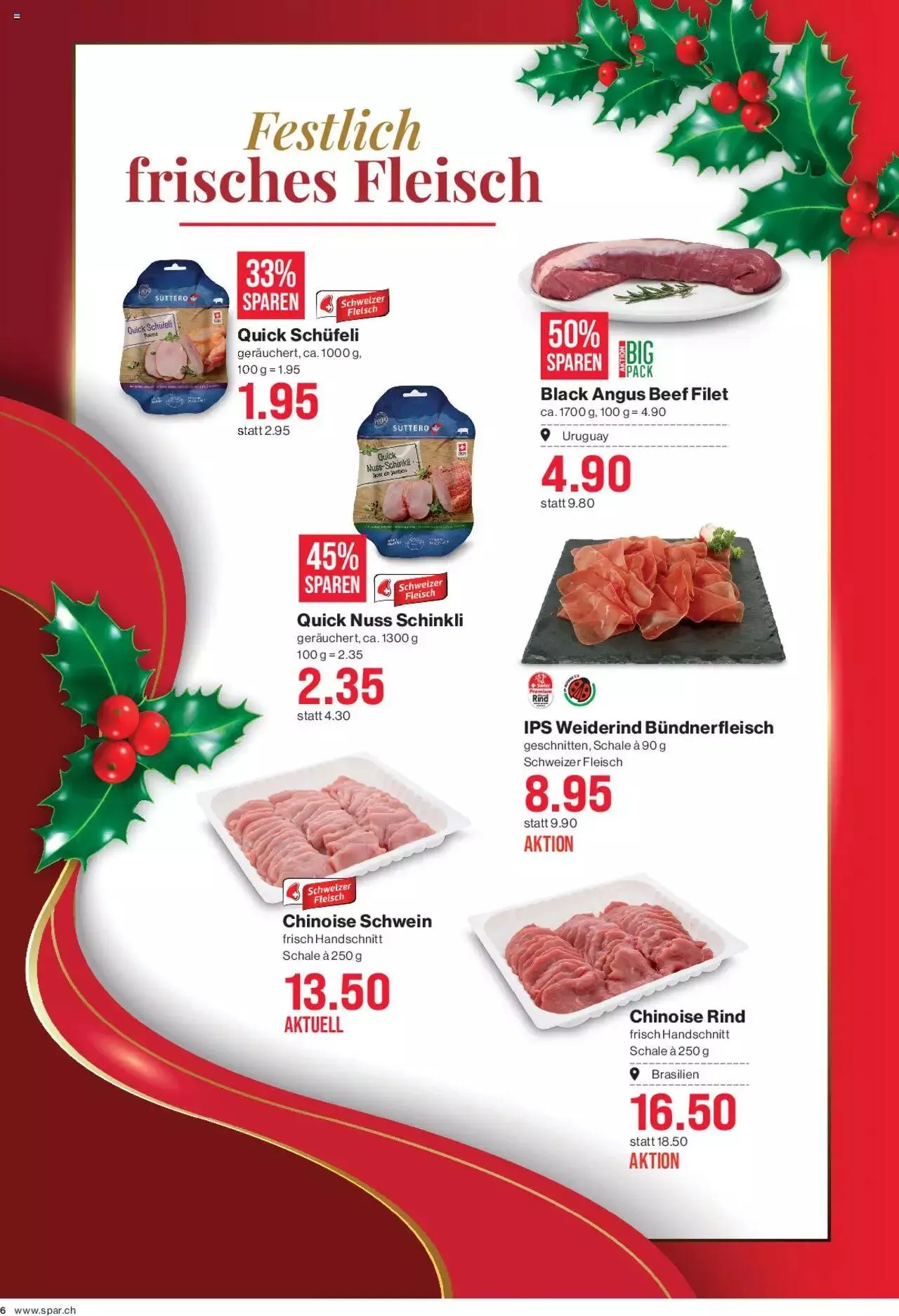 SPAR Aktionen von 7. Dezember bis 3. Januar 2024 - Prospekt seite  6