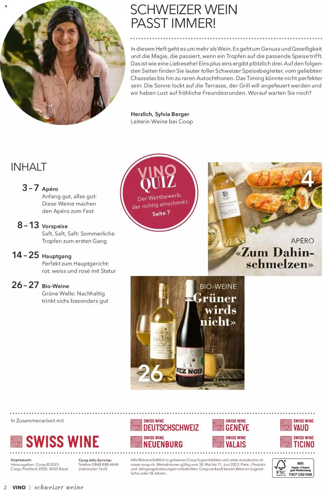 Coop Aktionen - Vino von 30. Mai bis 31. Dezember 2023 - Prospekt seite  2