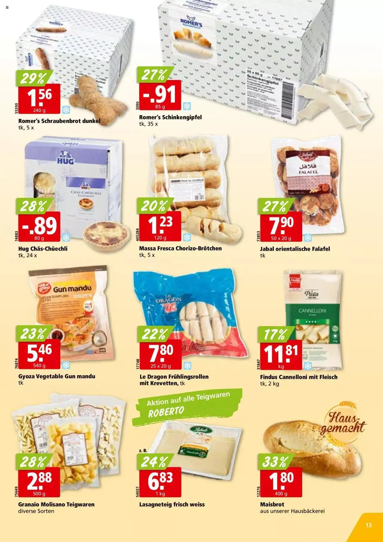 Aligro Aktionen - Chavannes, Matran, Genf, Sitten von 4. Dezember bis 9. Dezember 2023 - Prospekt seite  13