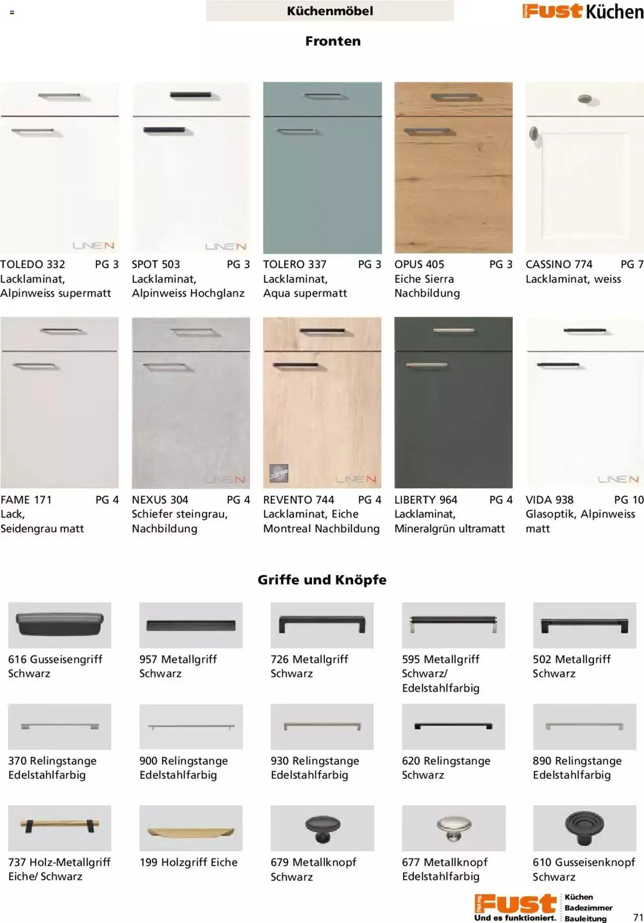 Fust - Küchenmagazin - Riesenauswahl von 22. Februar bis 31. Dezember 2023 - Prospekt seite  71