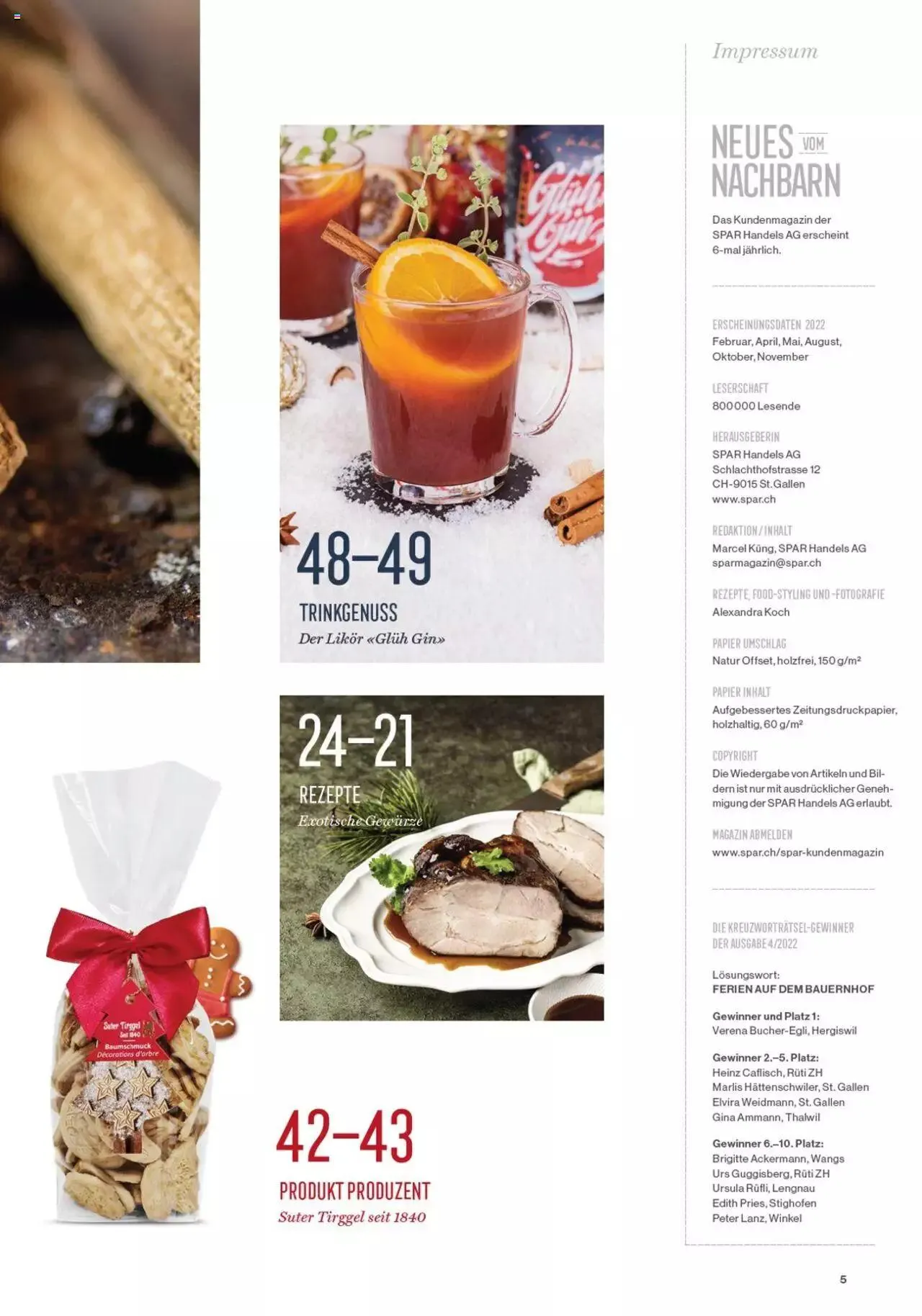 SPAR - Kundenmagazin 06 von 23. November bis 31. Dezember 2023 - Prospekt seite  7