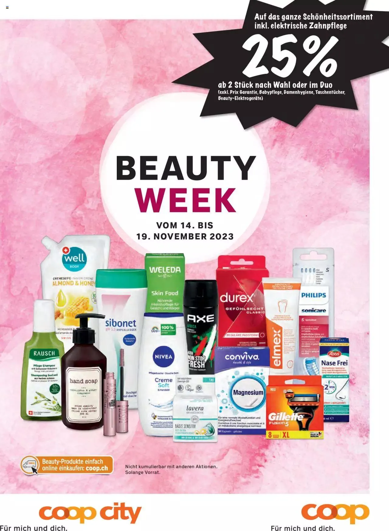 Coop City Aktionen Beauty & Life von 14. November bis 31. Dezember 2023 - Prospekt seite  83
