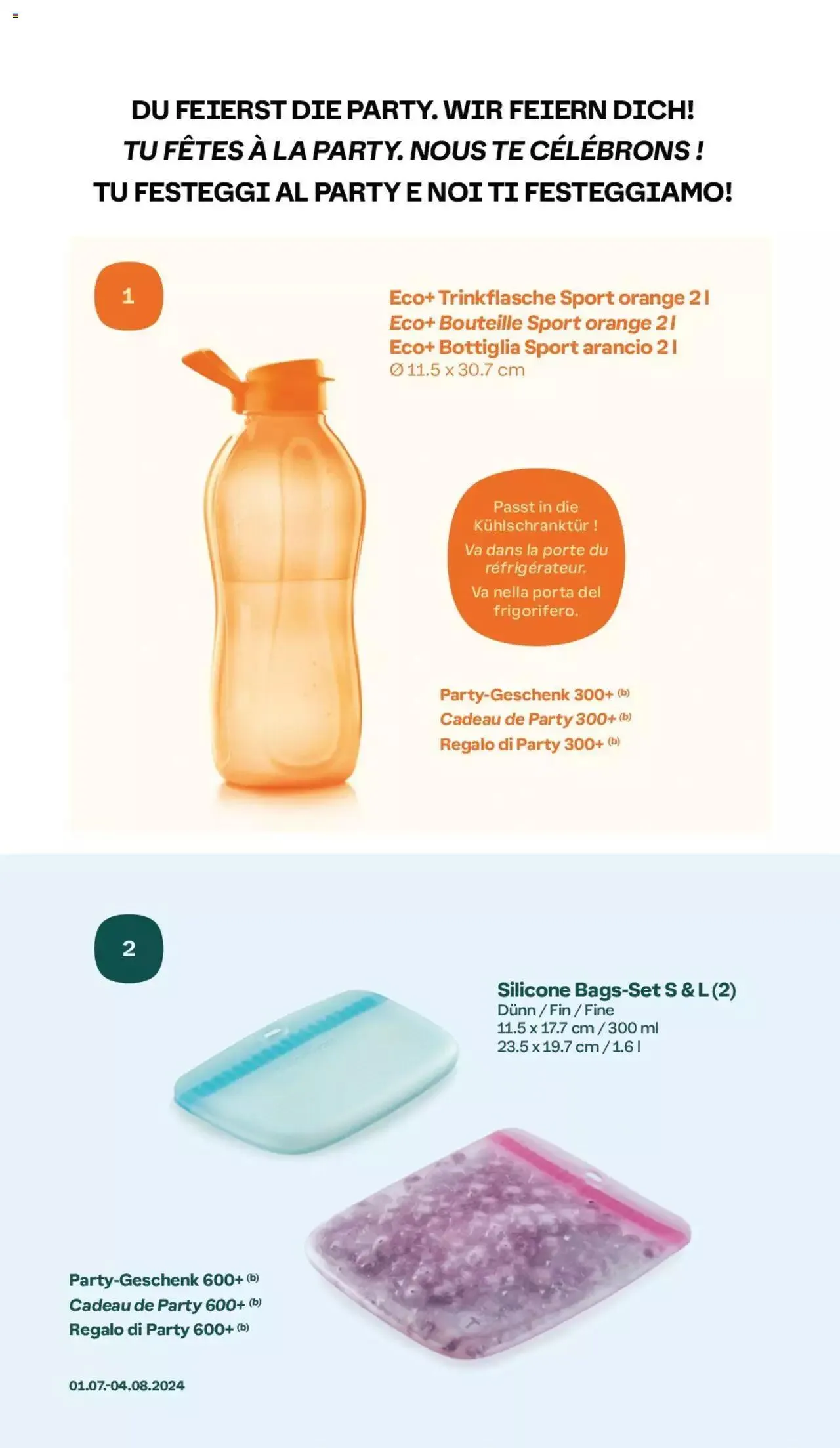 Tupperware Aktionen von 1. Juli bis 4. August 2024 - Prospekt seite  10