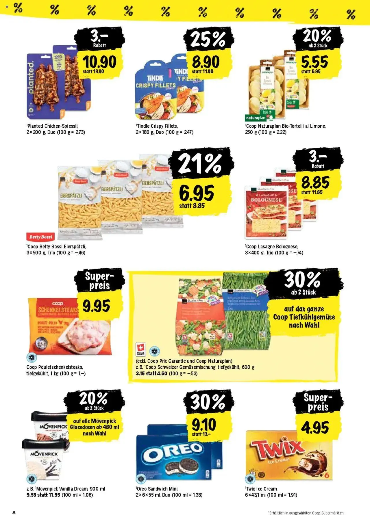 Coop Aktionen von 6. August bis 11. August 2024 - Prospekt seite 8