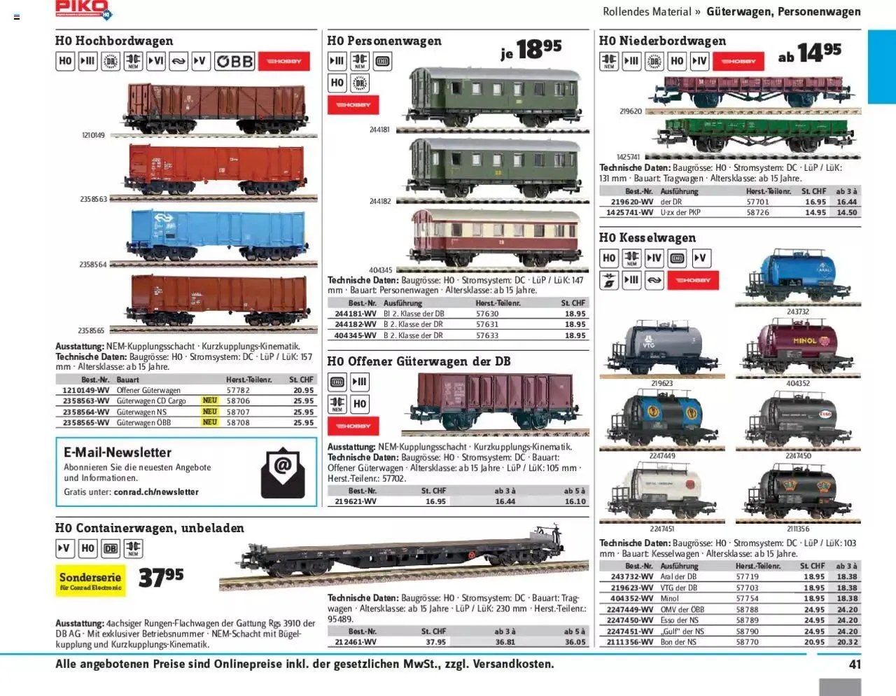 Conrad - Modellbahn 2021/22 von 1. Januar bis 31. Dezember 2023 - Prospekt seite  43