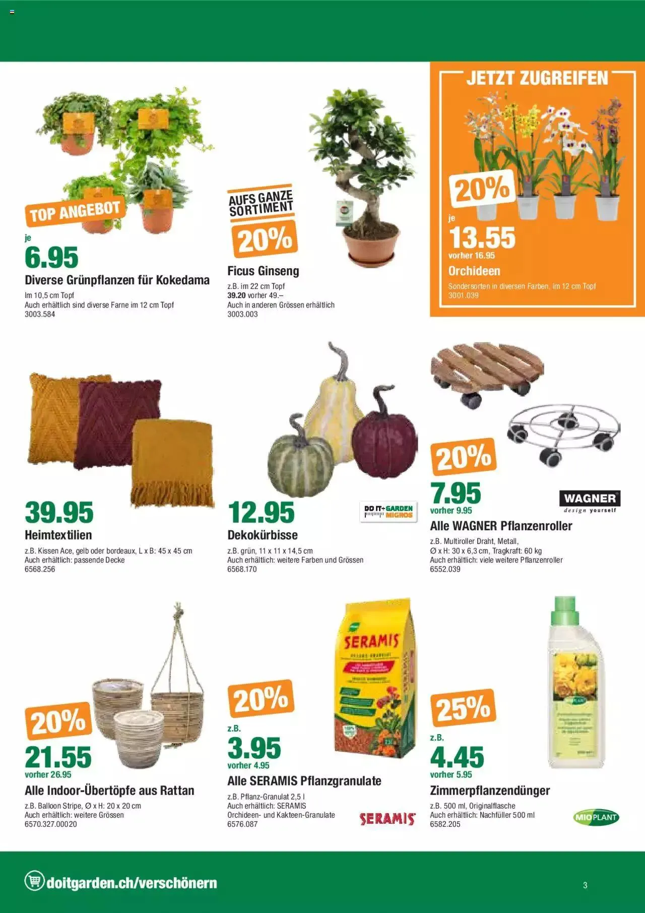 DO IT+GARDEN MIGROS Aktionen von 26. September bis 9. Oktober 2023 - Prospekt seite 3