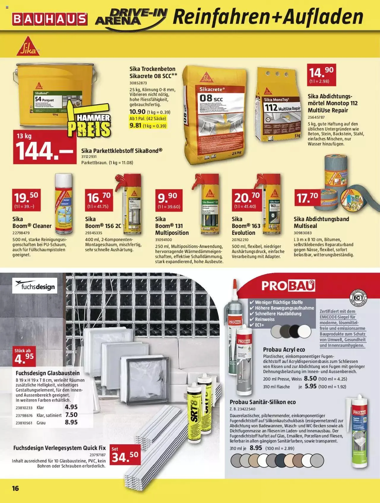 Bauhaus Aktionen von 30. Oktober bis 26. November 2023 - Prospekt seite  16