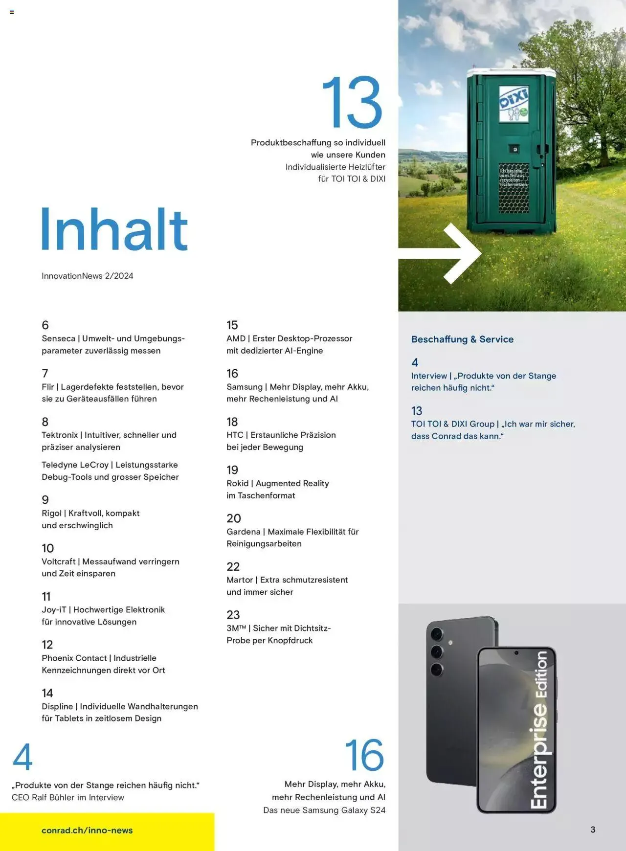 Conrad Aktionen Innovation News von 1. Mai bis 31. Dezember 2024 - Prospekt seite  3