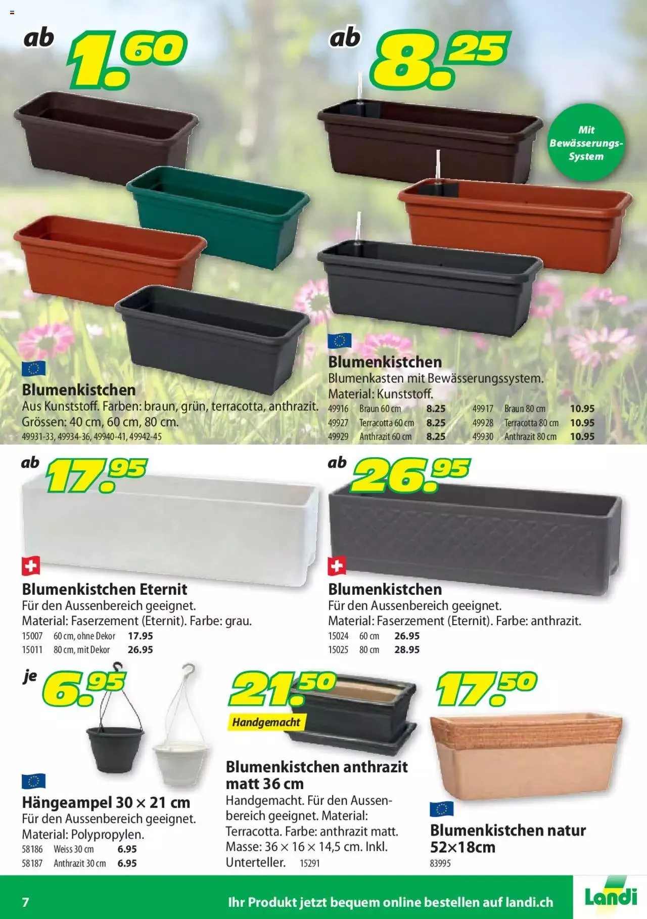 Landi - Geranien 2022 von 20. April bis 31. Dezember 2023 - Prospekt seite 7