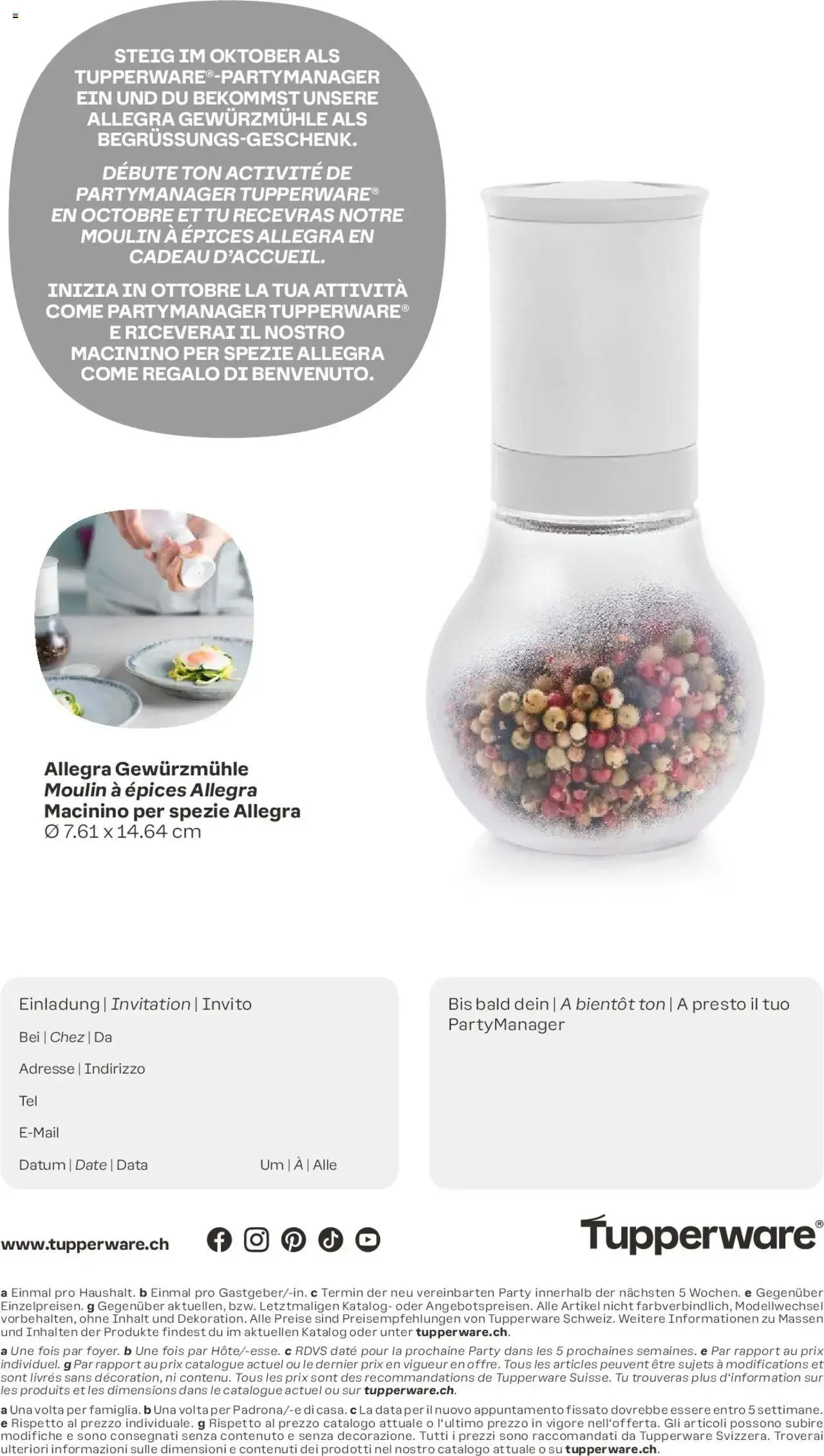 Tupperware Aktionen von 30. September bis 3. Oktober 2024 - Prospekt seite  12