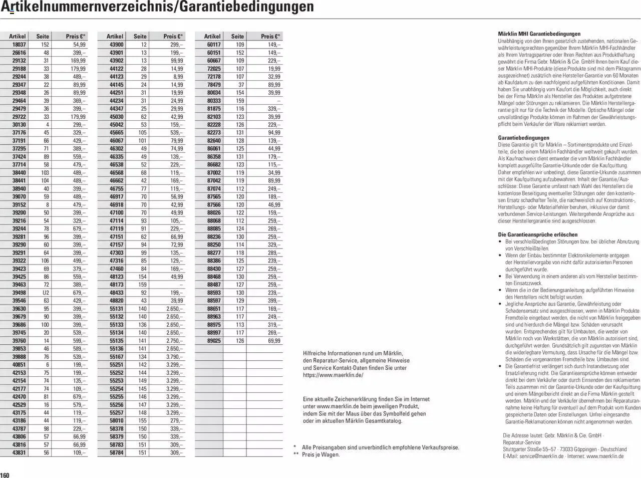 Conrad Märklin Neuheiten 2023 von 13. März bis 31. Dezember 2023 - Prospekt seite  162