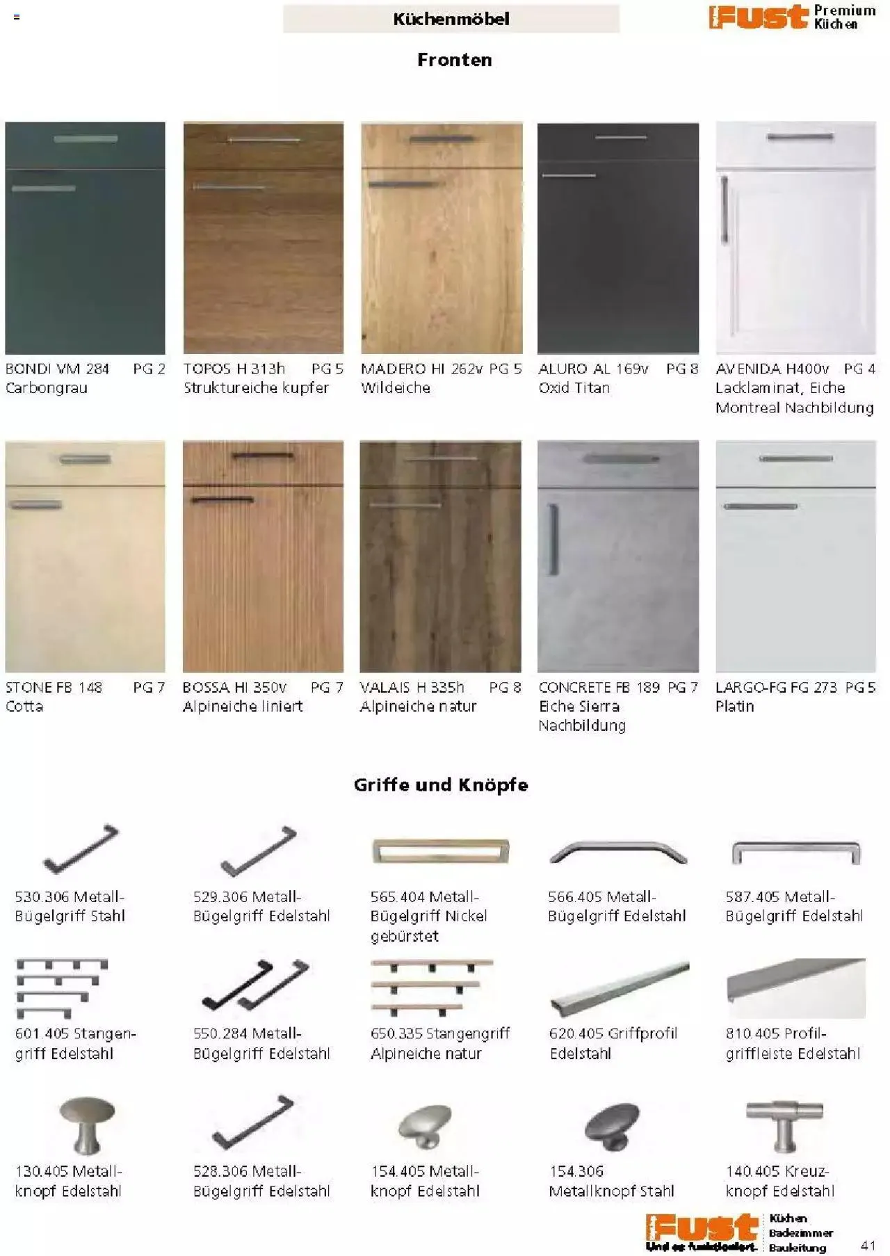 Fust Küchen- und Badezimmerprospekt von 4. März bis 31. Dezember 2024 - Prospekt seite  41