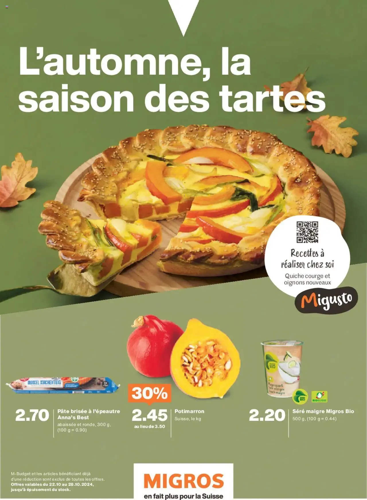 Migros Magazin FR von 21. Oktober bis 27. Oktober 2024 - Prospekt seite 4