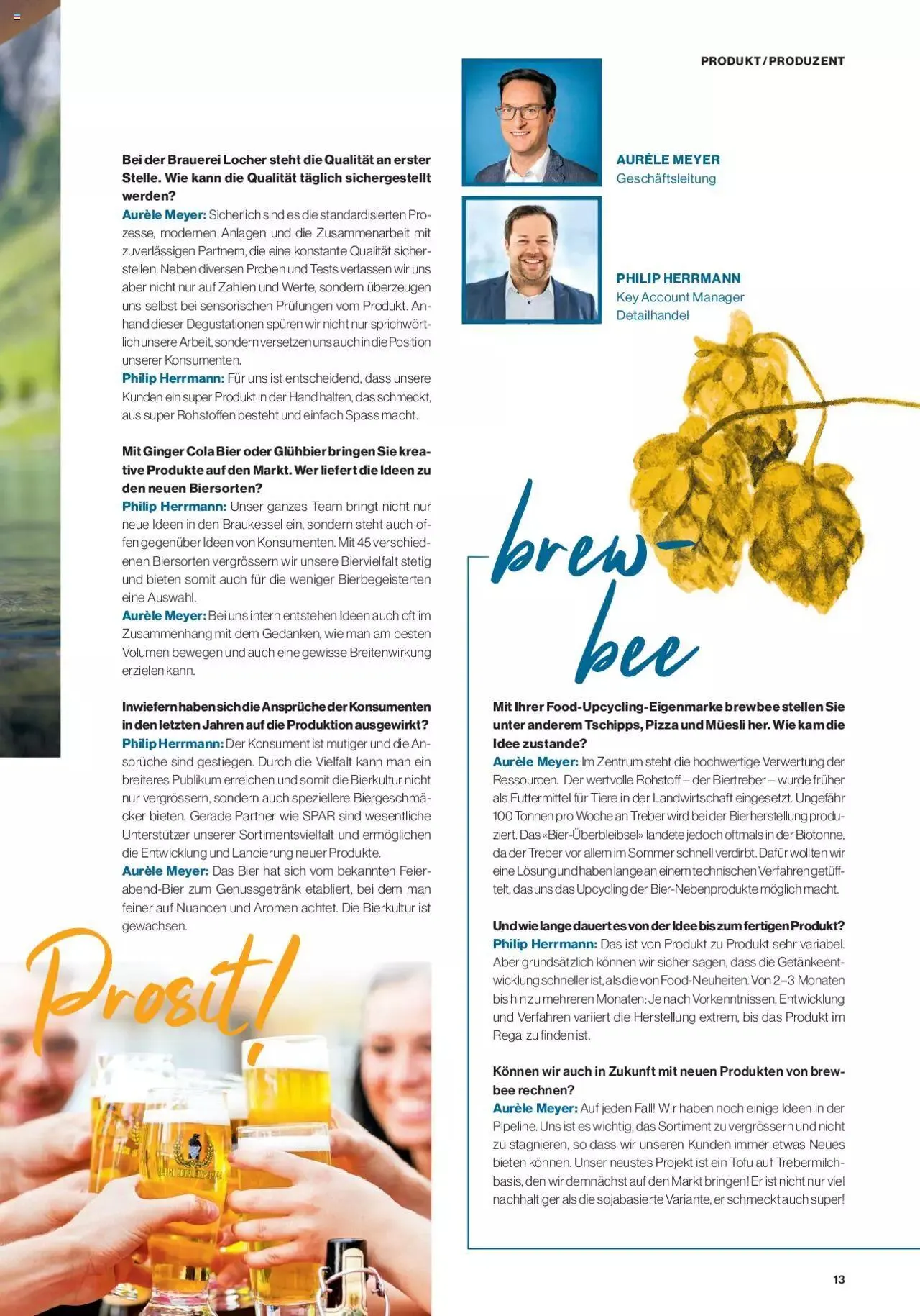 SPAR Kundenmagazin von 31. Mai bis 31. Dezember 2023 - Prospekt seite  13