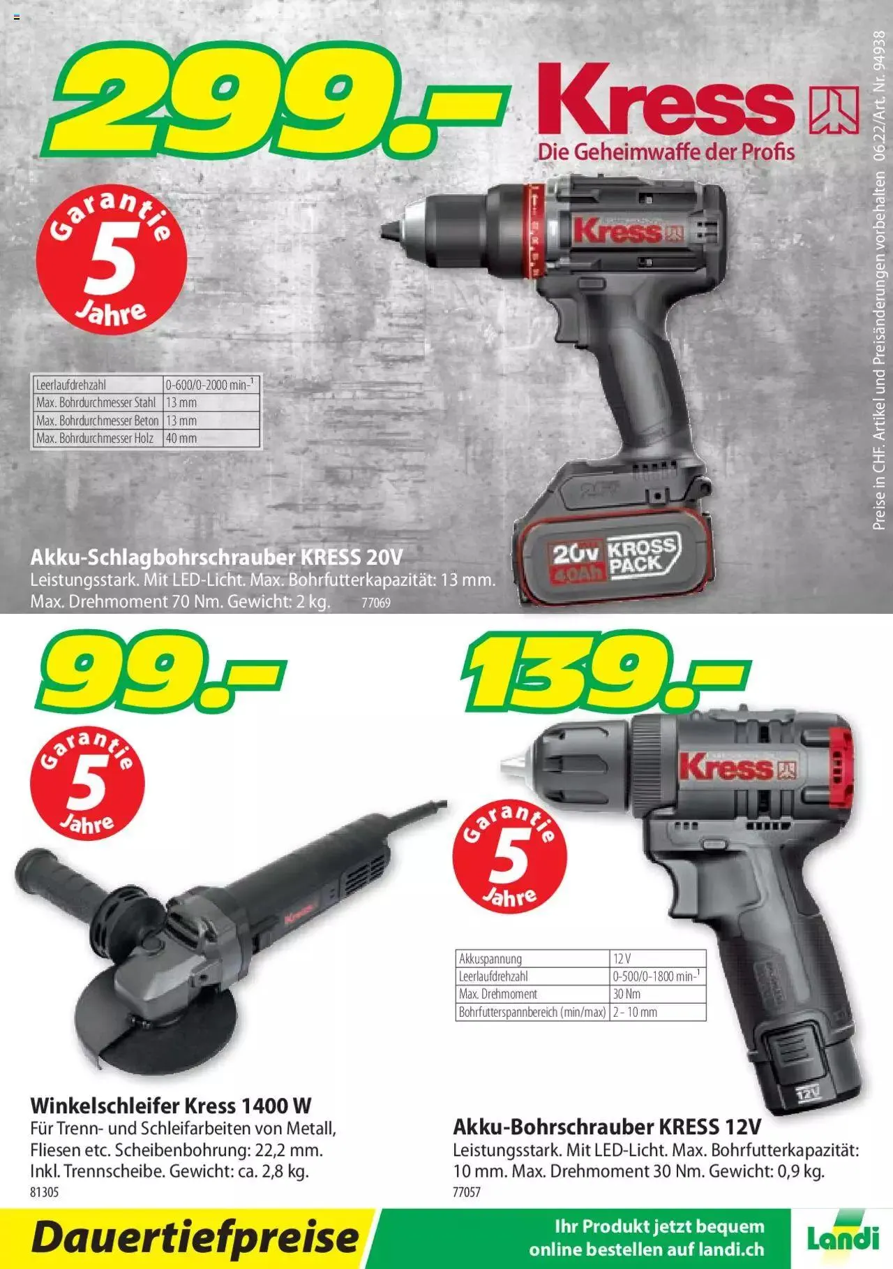 Landi - Elektrowerkzeuge 2022 von 4. Februar bis 31. Dezember 2023 - Prospekt seite 8