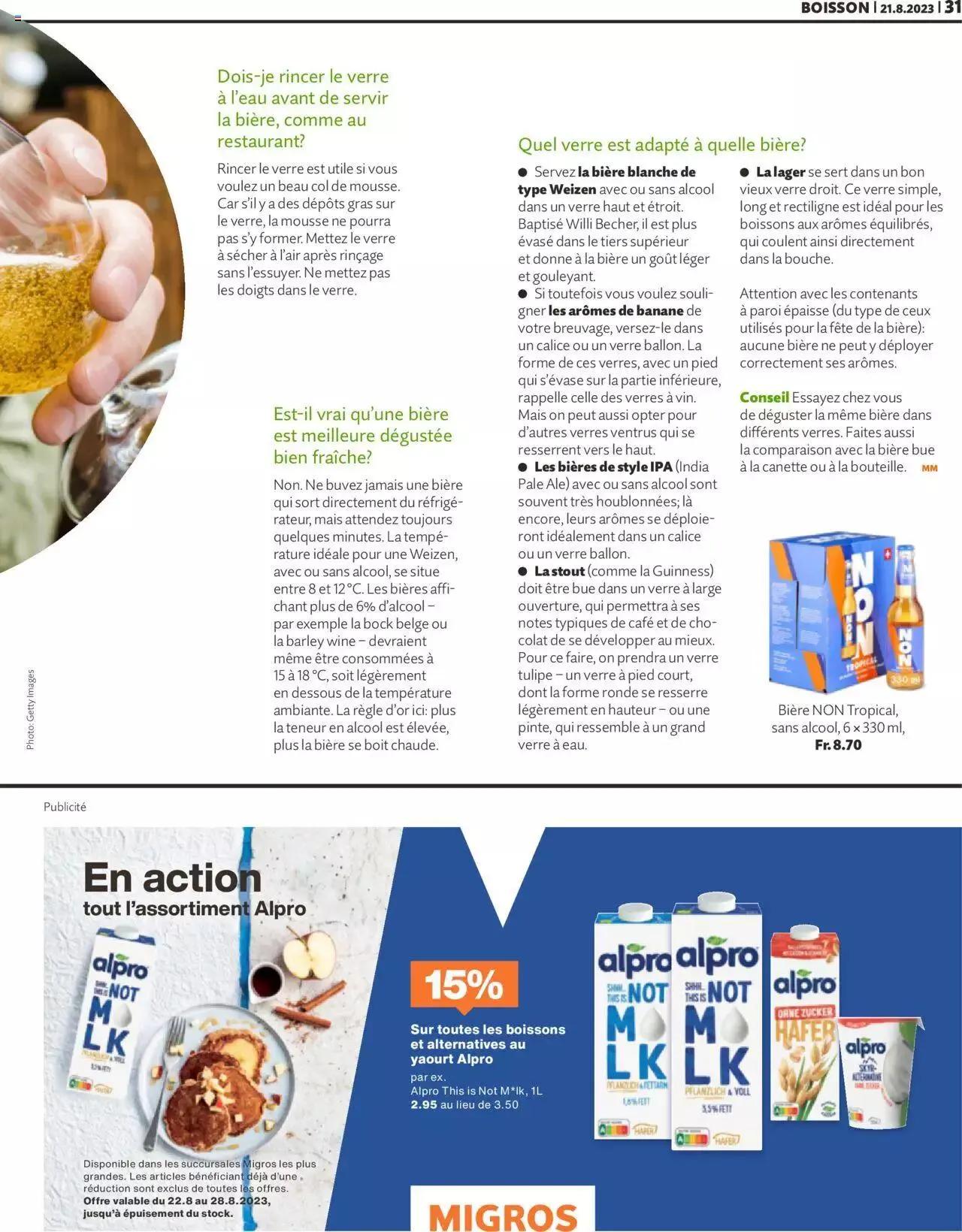 Migros - Magazin FR von 21. August bis 31. Dezember 2023 - Prospekt seite  31