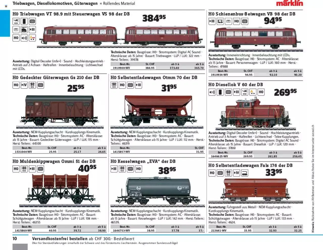 Conrad - Modellbahn 2021/22 von 1. Januar bis 31. Dezember 2023 - Prospekt seite  12