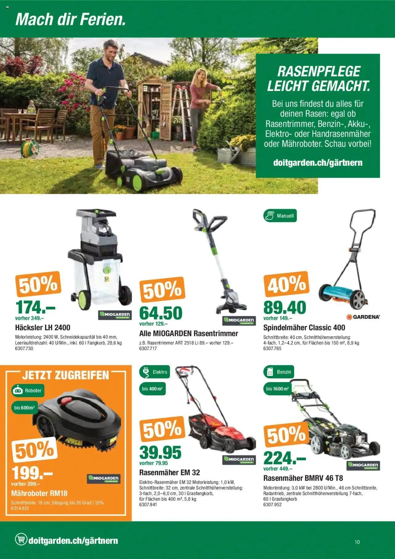 DO IT+GARDEN MIGROS Aktionen von 30. Juli bis 12. August 2024 - Prospekt seite 10