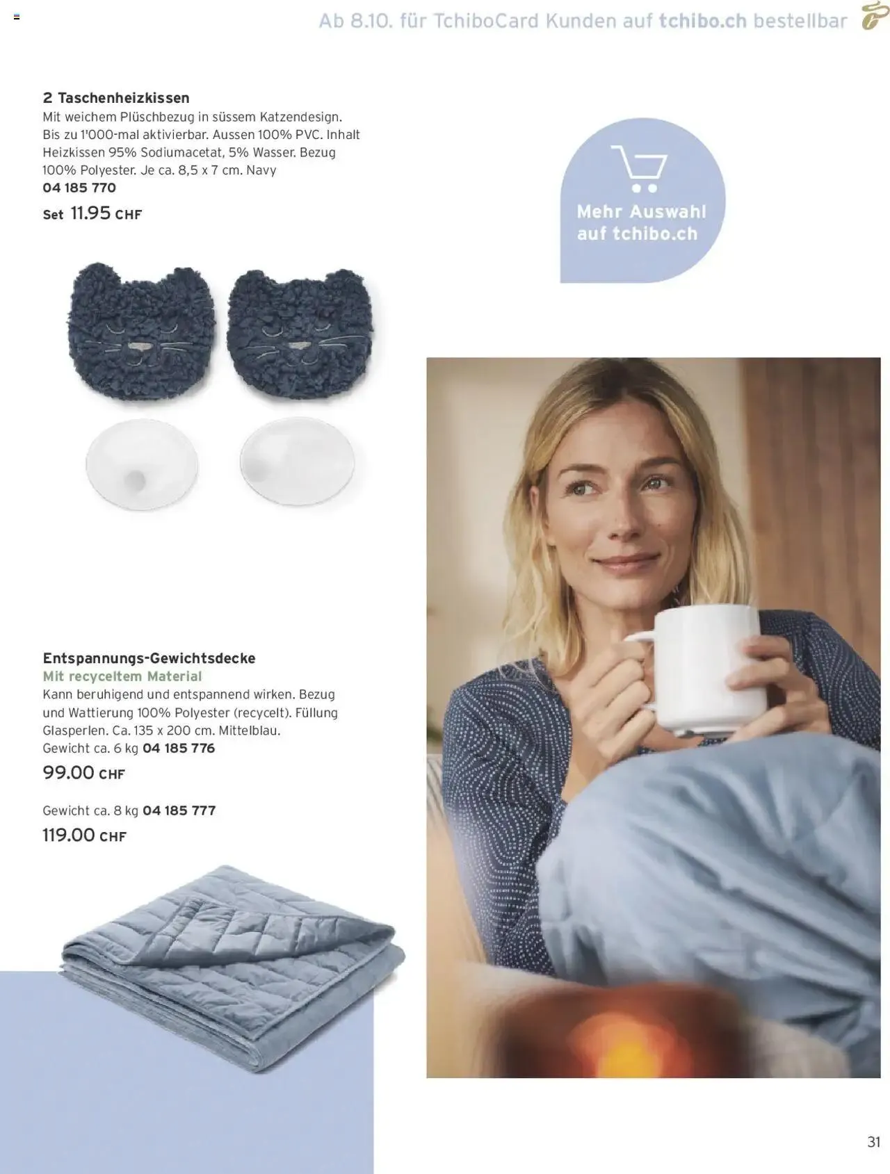 Tchibo Aktionen von 1. Oktober bis 31. Oktober 2024 - Prospekt seite 31