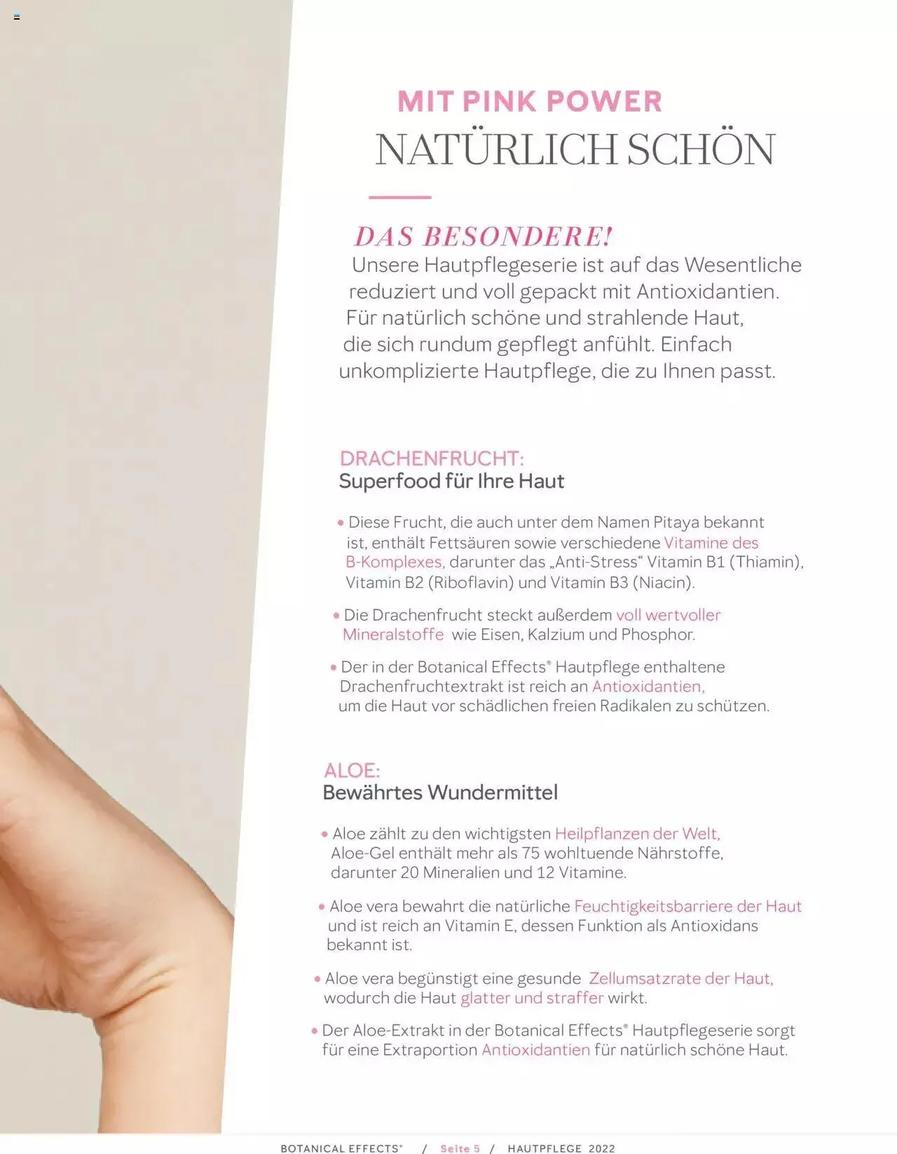 Mary Kay - Botanical Effects Hautpflege von 1. Februar bis 31. Dezember 2023 - Prospekt seite 5