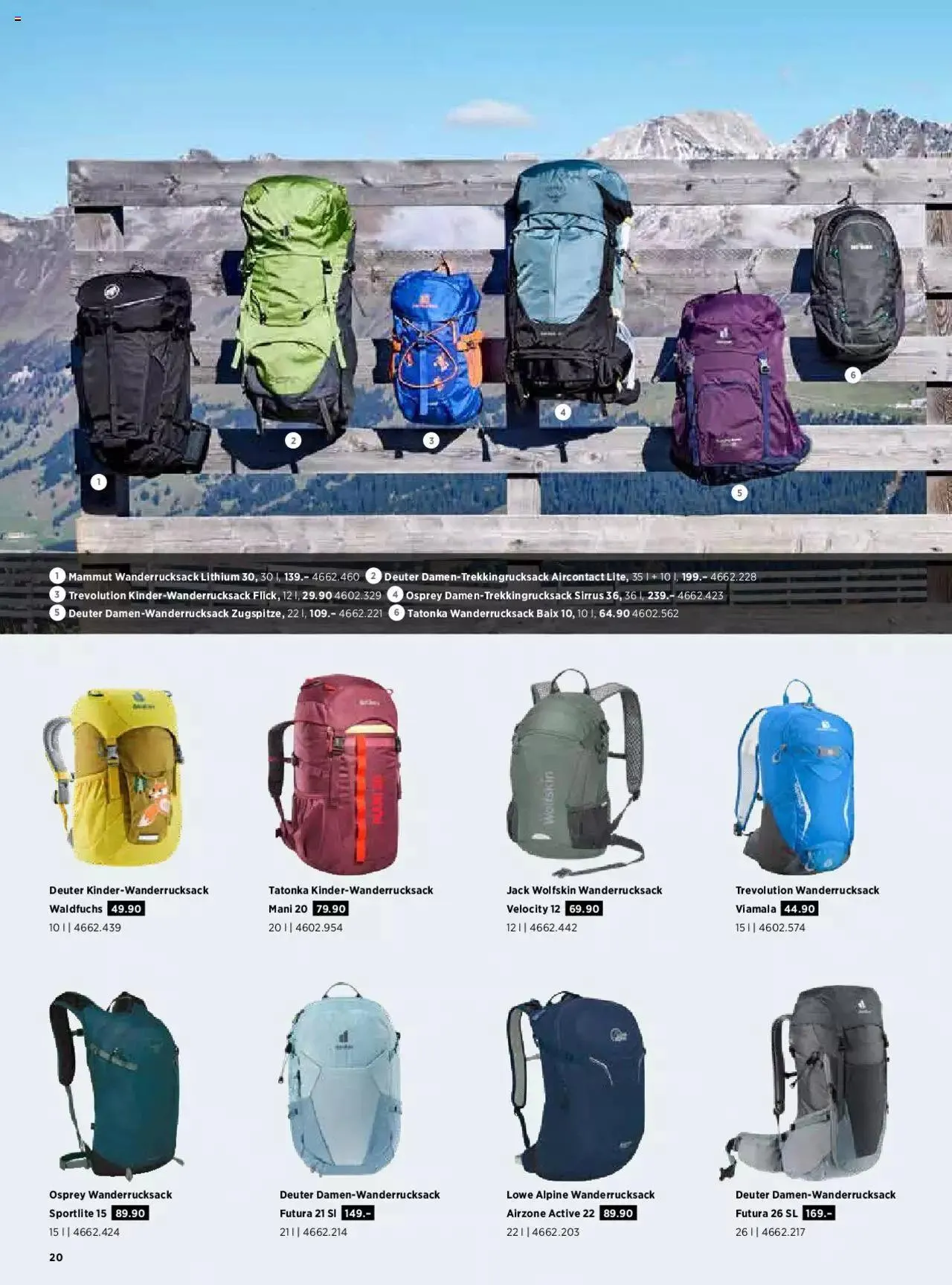 SportXX - Trekking 2022 von 6. April bis 31. Dezember 2023 - Prospekt seite  20