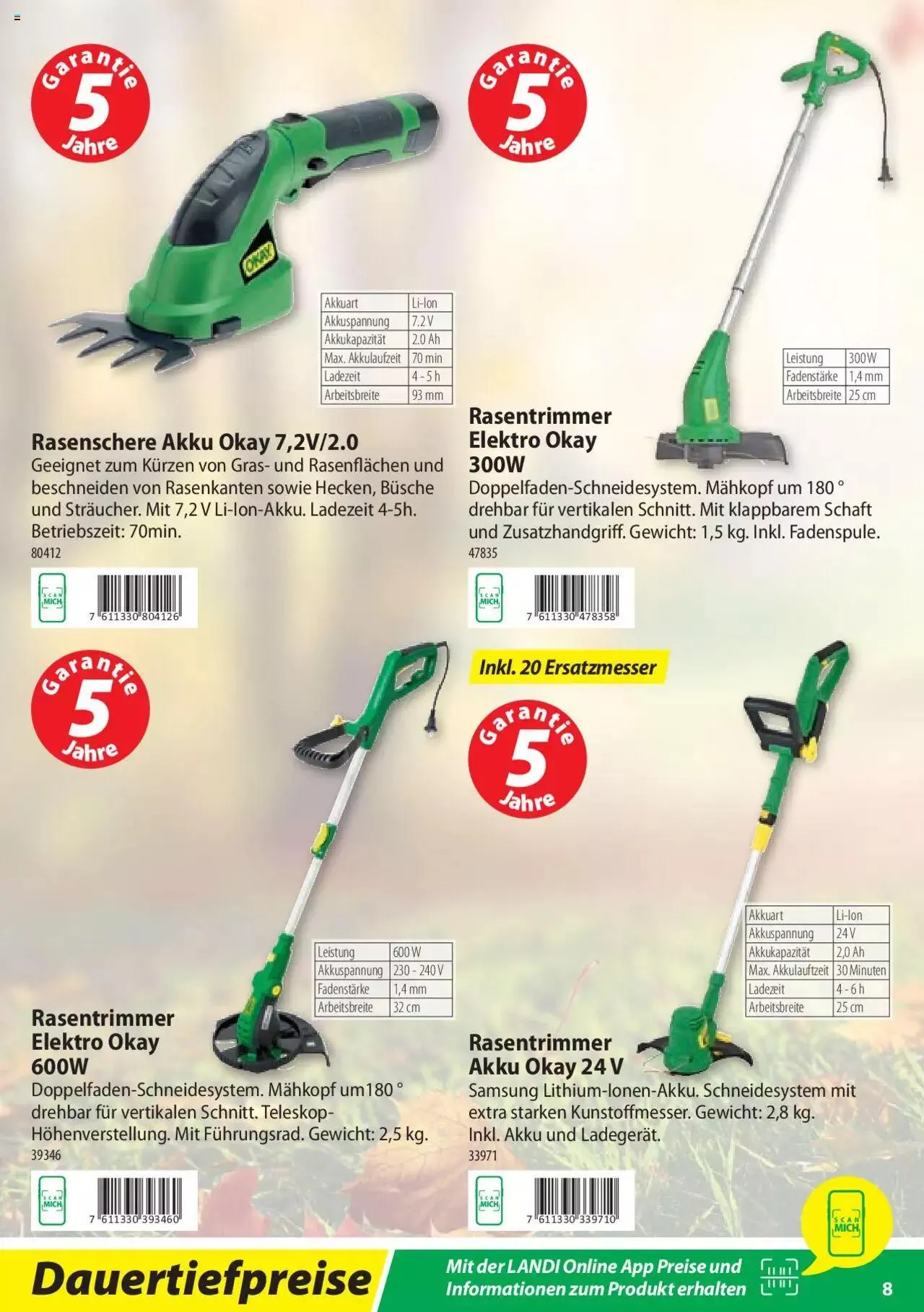 Landi - Motorgeräte 2023 von 7. März bis 31. Dezember 2023 - Prospekt seite 8