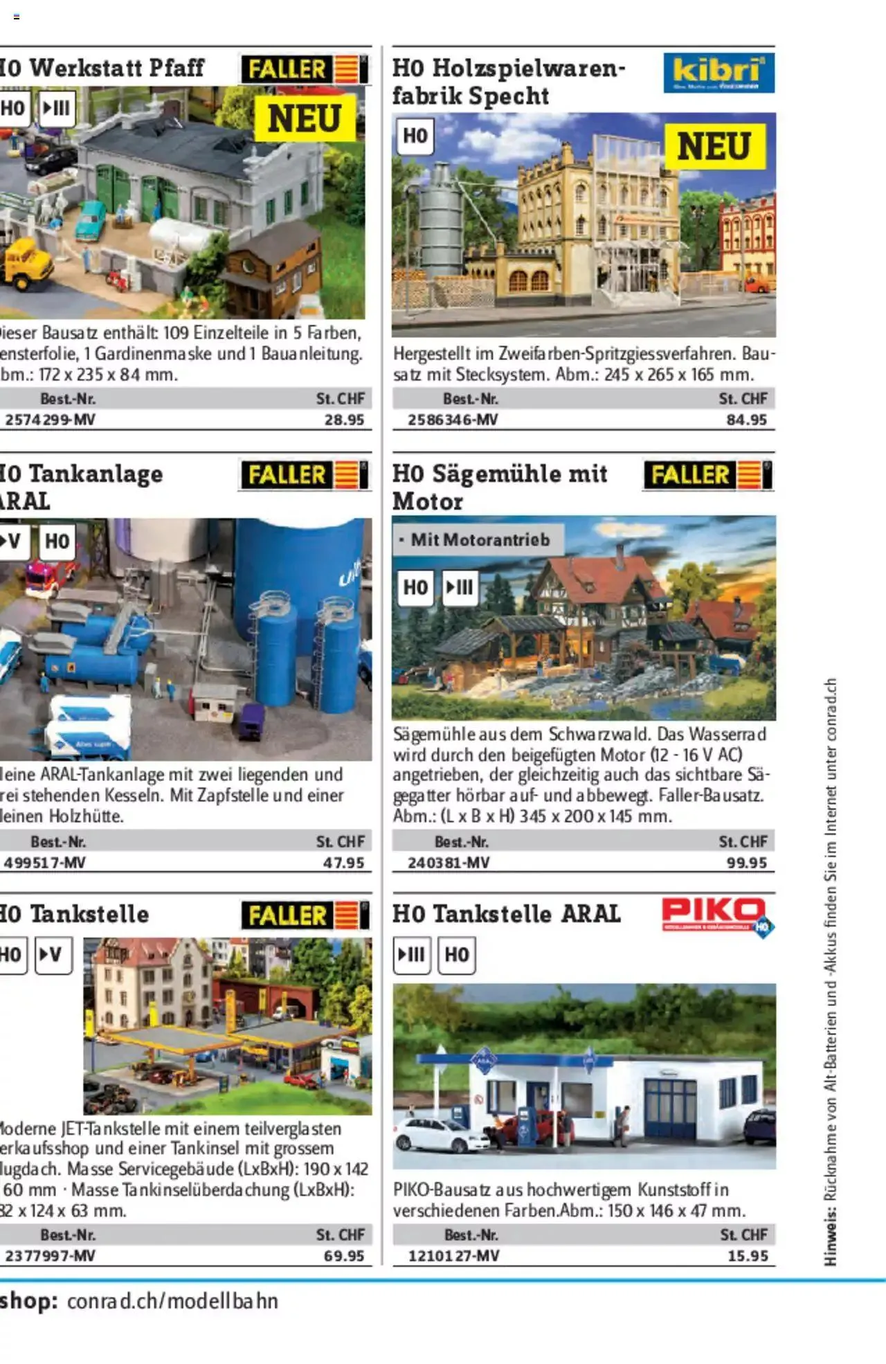 Conrad - Modellbahn Katalog 2022/23 von 5. September bis 31. Dezember 2023 - Prospekt seite  252