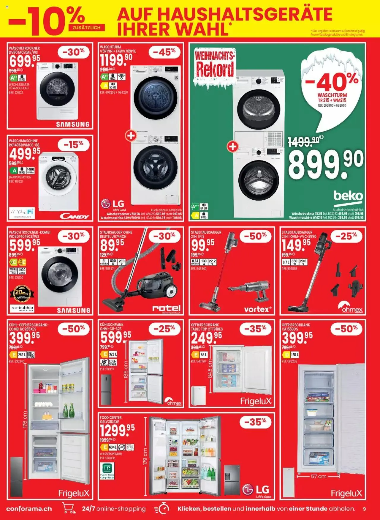 Conforama Aktionen von 28. November bis 11. Dezember 2023 - Prospekt seite 9
