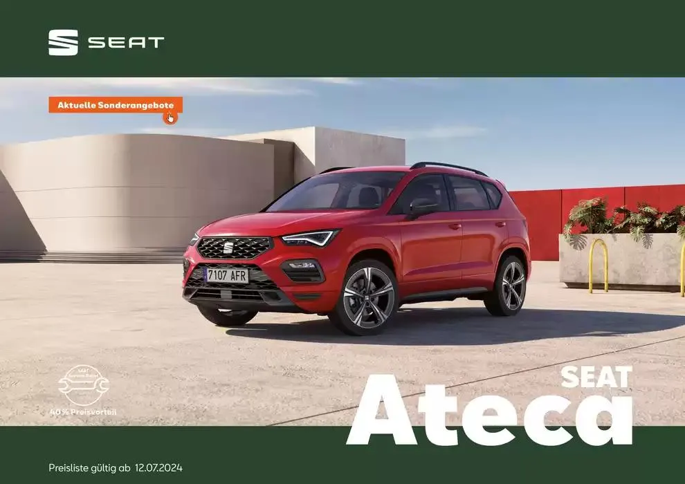 SEAT Ateca Preisliste von 28. Oktober bis 11. November 2024 - Prospekt seite  1