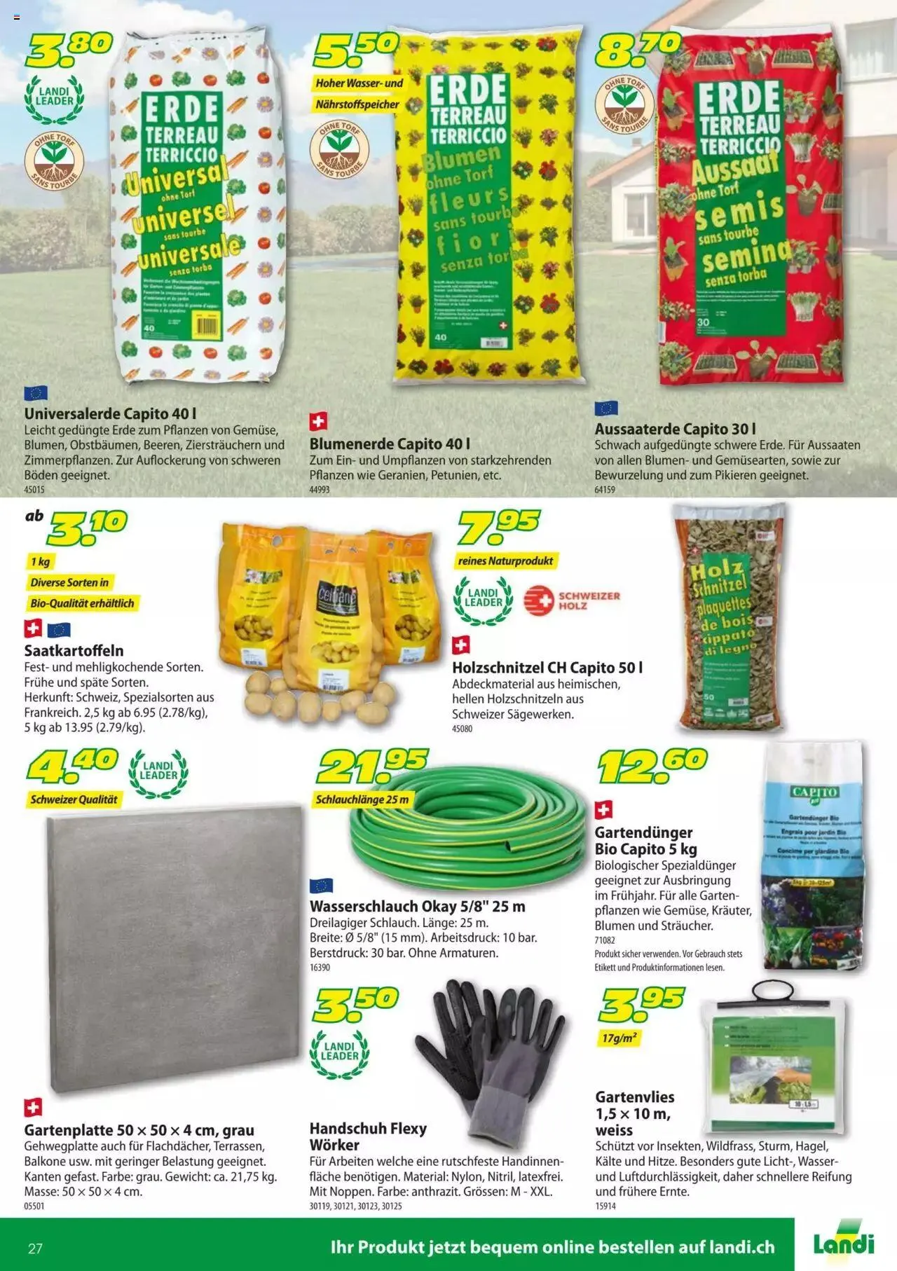 Landi - Gartensamenkatalog 2023 von 10. Januar bis 31. Dezember 2023 - Prospekt seite  27