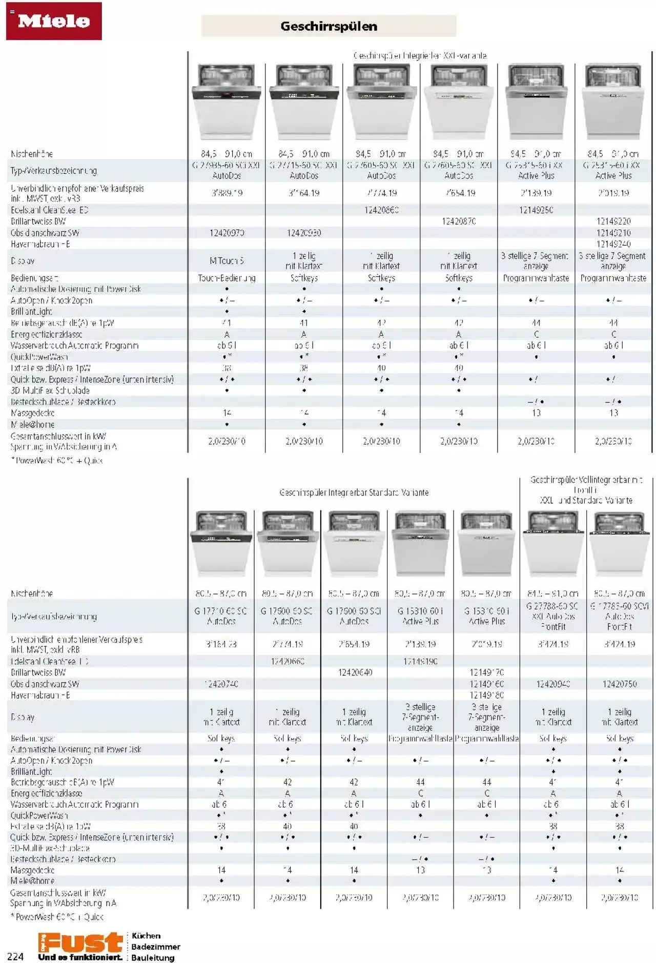 Fust Küchen- und Badezimmerprospekt von 4. März bis 31. Dezember 2024 - Prospekt seite 224