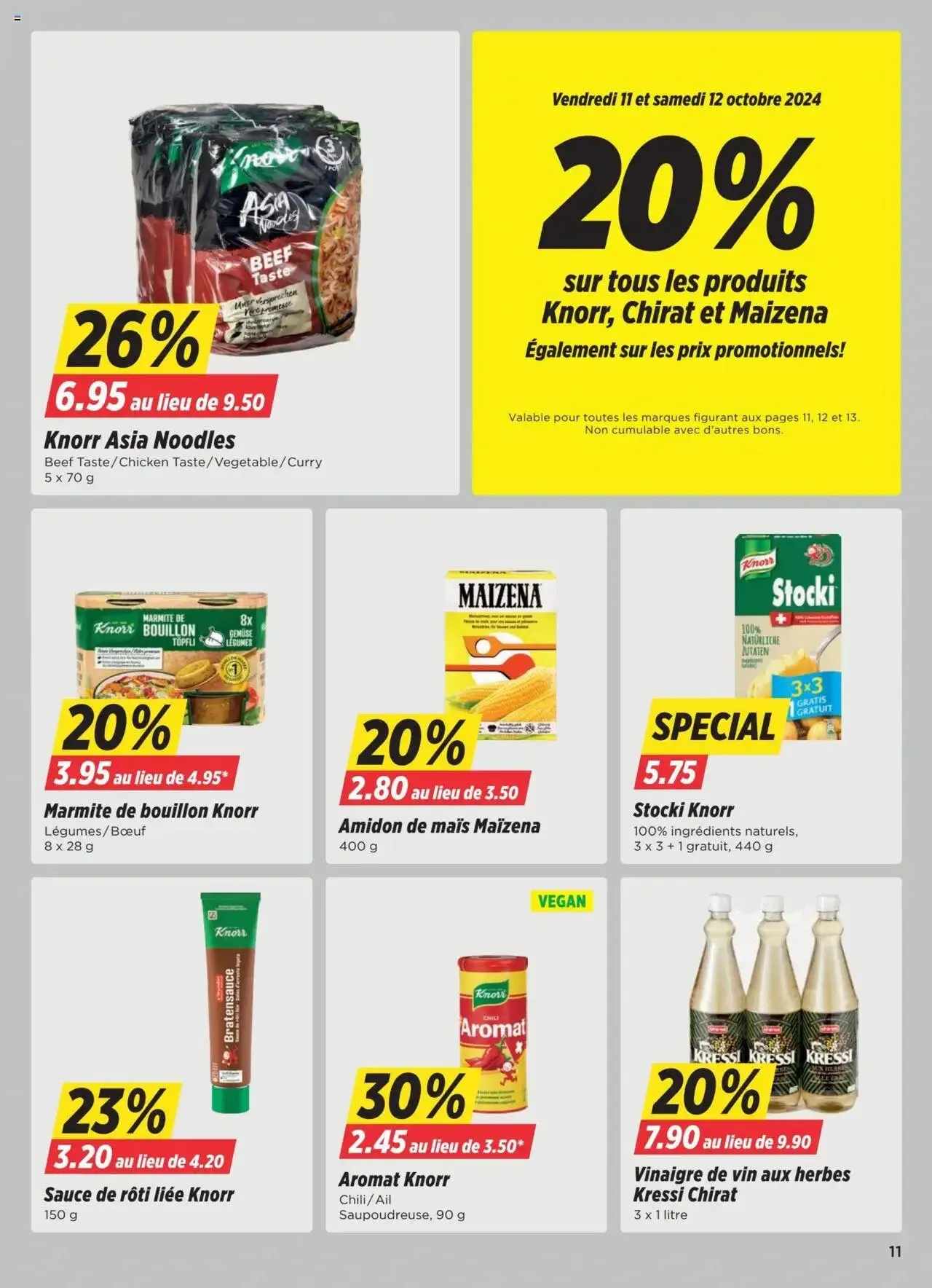 Denner Aktionen FR von 8. Oktober bis 14. Oktober 2024 - Prospekt seite  11