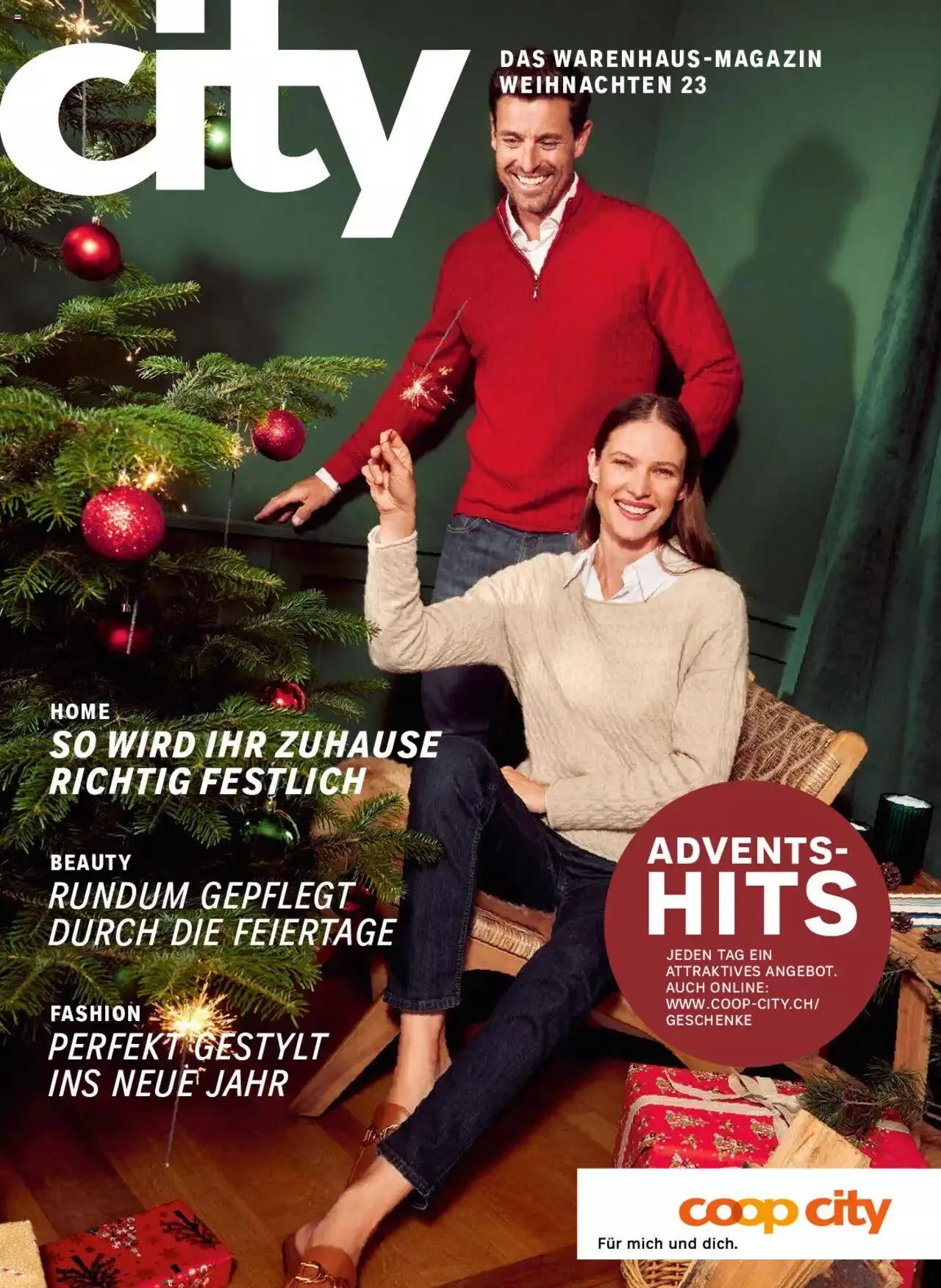 Coop City Aktionen Weihnachten von 28. November bis 17. Dezember 2023 - Prospekt seite 1