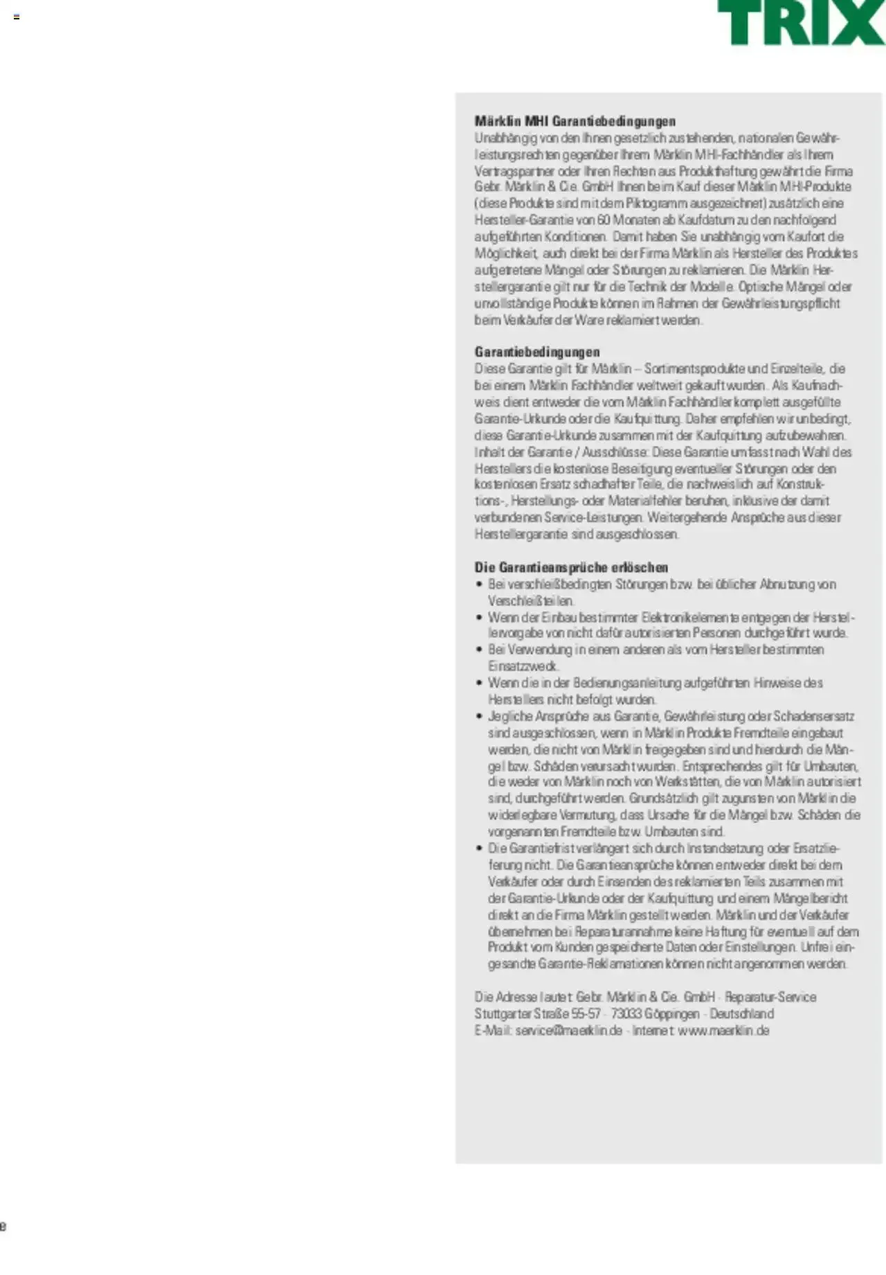 Conrad - TRIX H0 Neuheiten 2022 von 28. März bis 31. Dezember 2023 - Prospekt seite  270