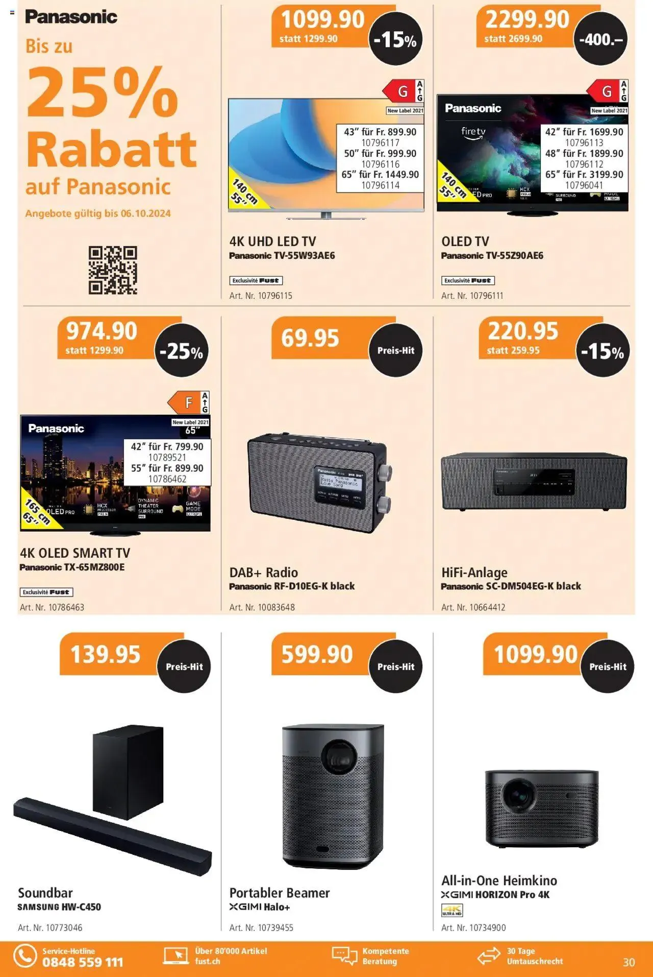 Fust Aktionen von 24. September bis 26. Oktober 2025 - Prospekt seite 30