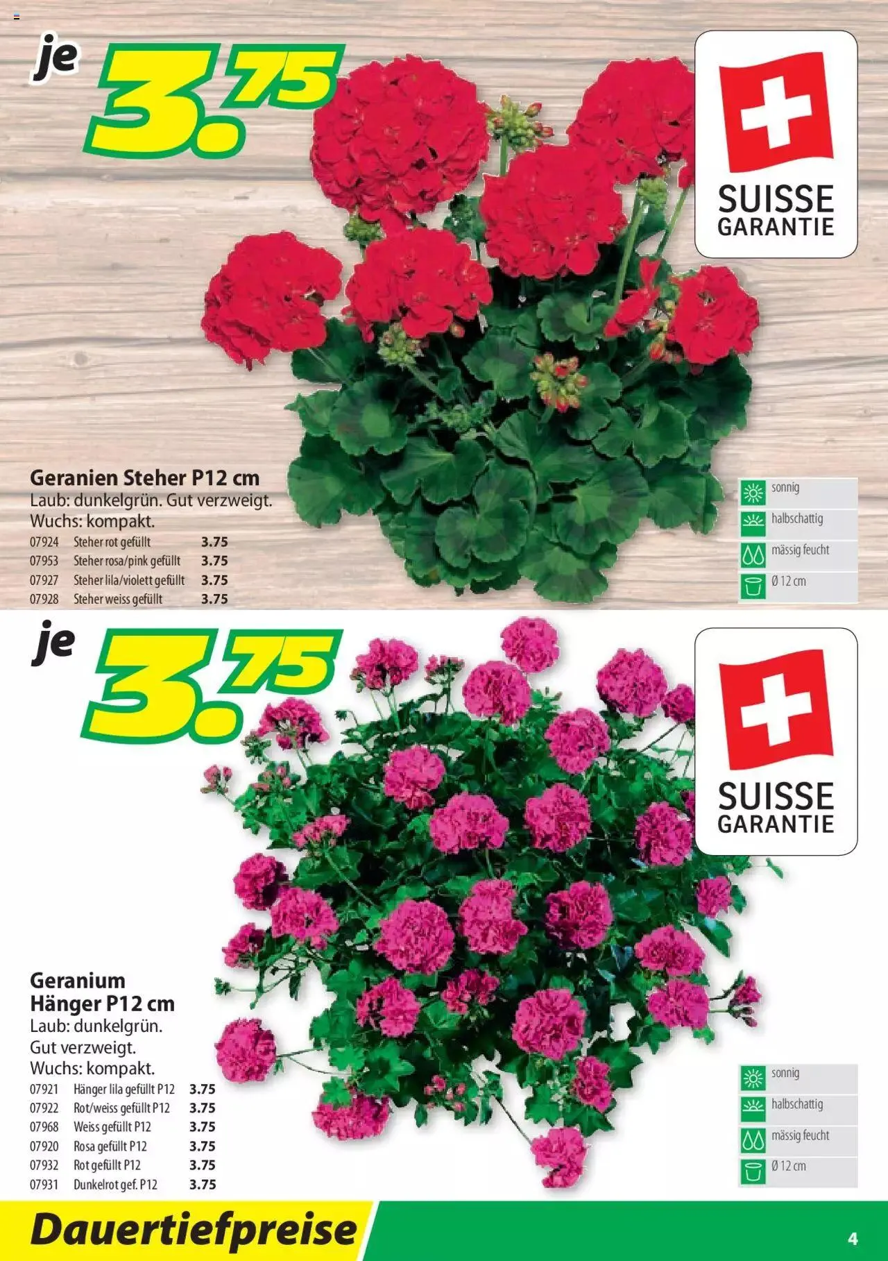 Landi - Geranien 2022 von 20. April bis 31. Dezember 2023 - Prospekt seite 4