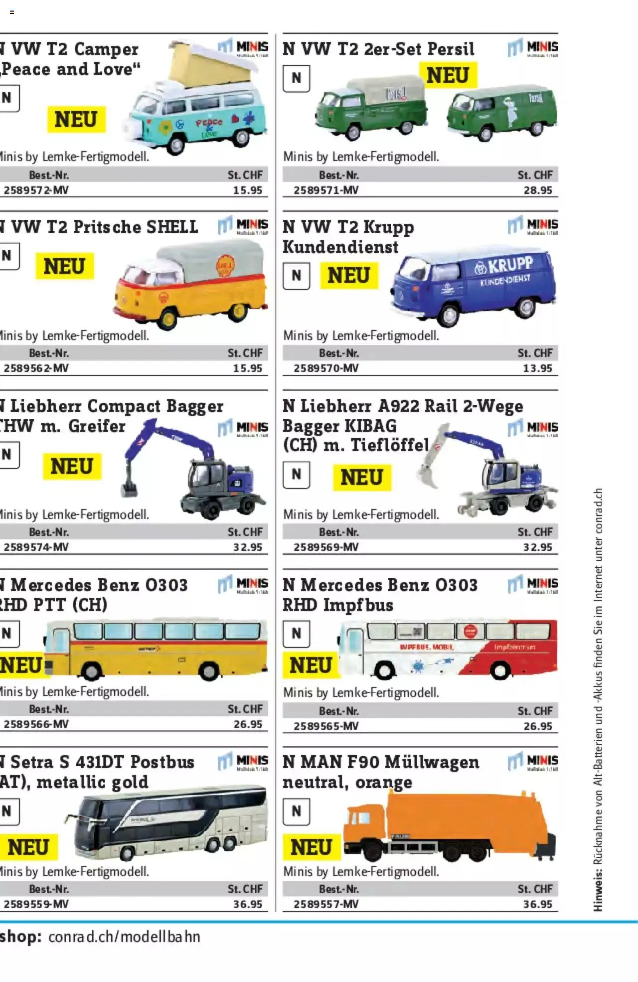Conrad - Modellbahn Katalog 2022/23 von 5. September bis 31. Dezember 2023 - Prospekt seite 324