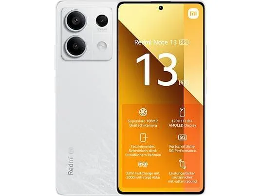 XIAOMI Redmi Note 13 5G - Smartphone (6.67 ", 256 GB, Arctic White)
