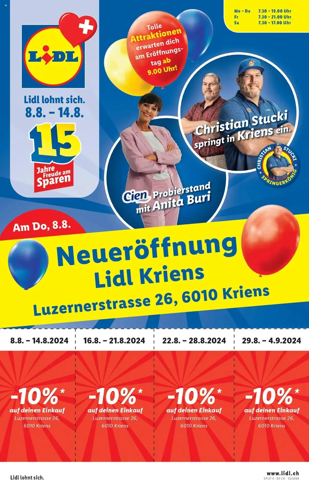 Lidl Aktionen Neueröffnung Kriens - 0