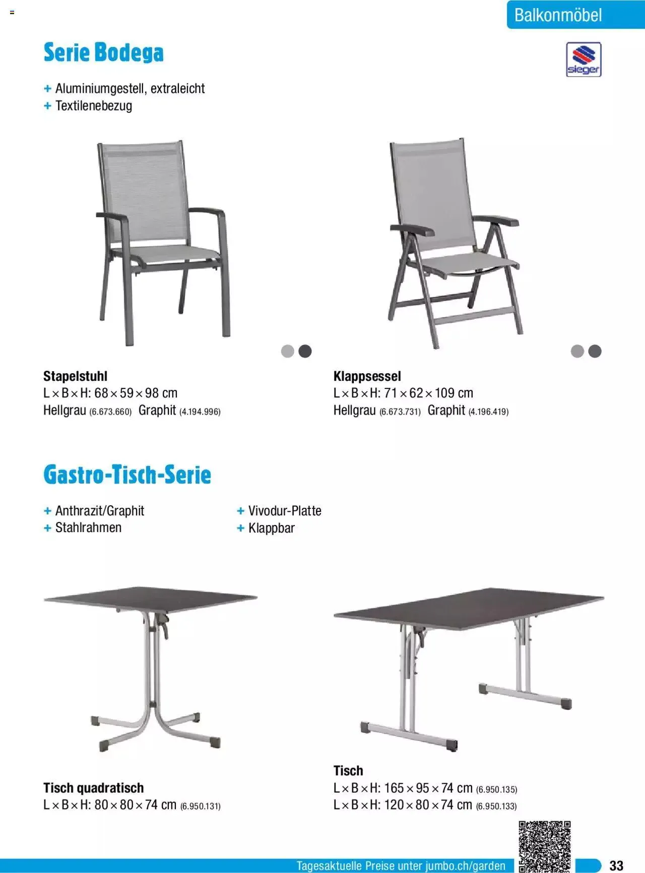 Jumbo Gartenmobelbroschure 2024 von 29. Januar bis 31. Dezember 2024 - Prospekt seite  33