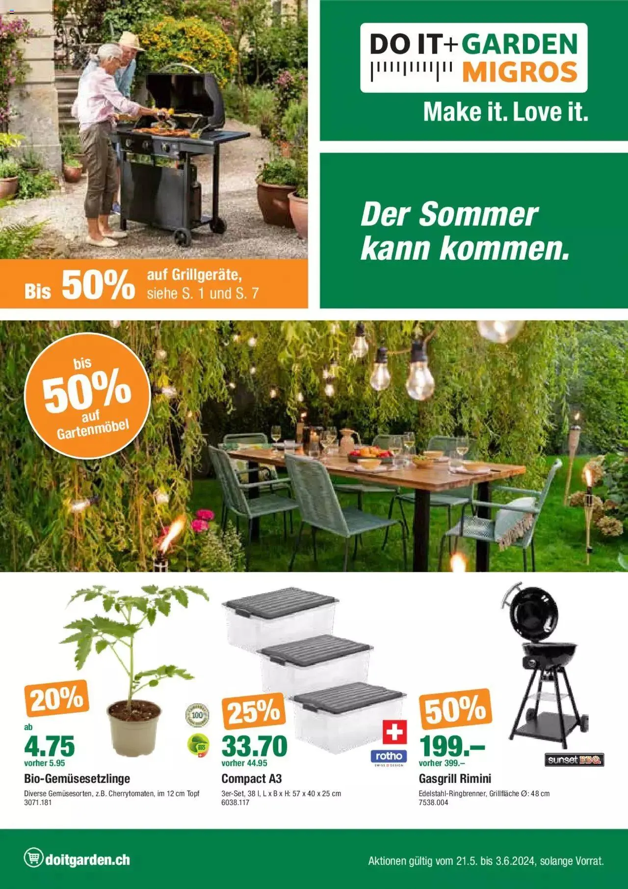 DO IT+GARDEN MIGROS Aktionen - 0