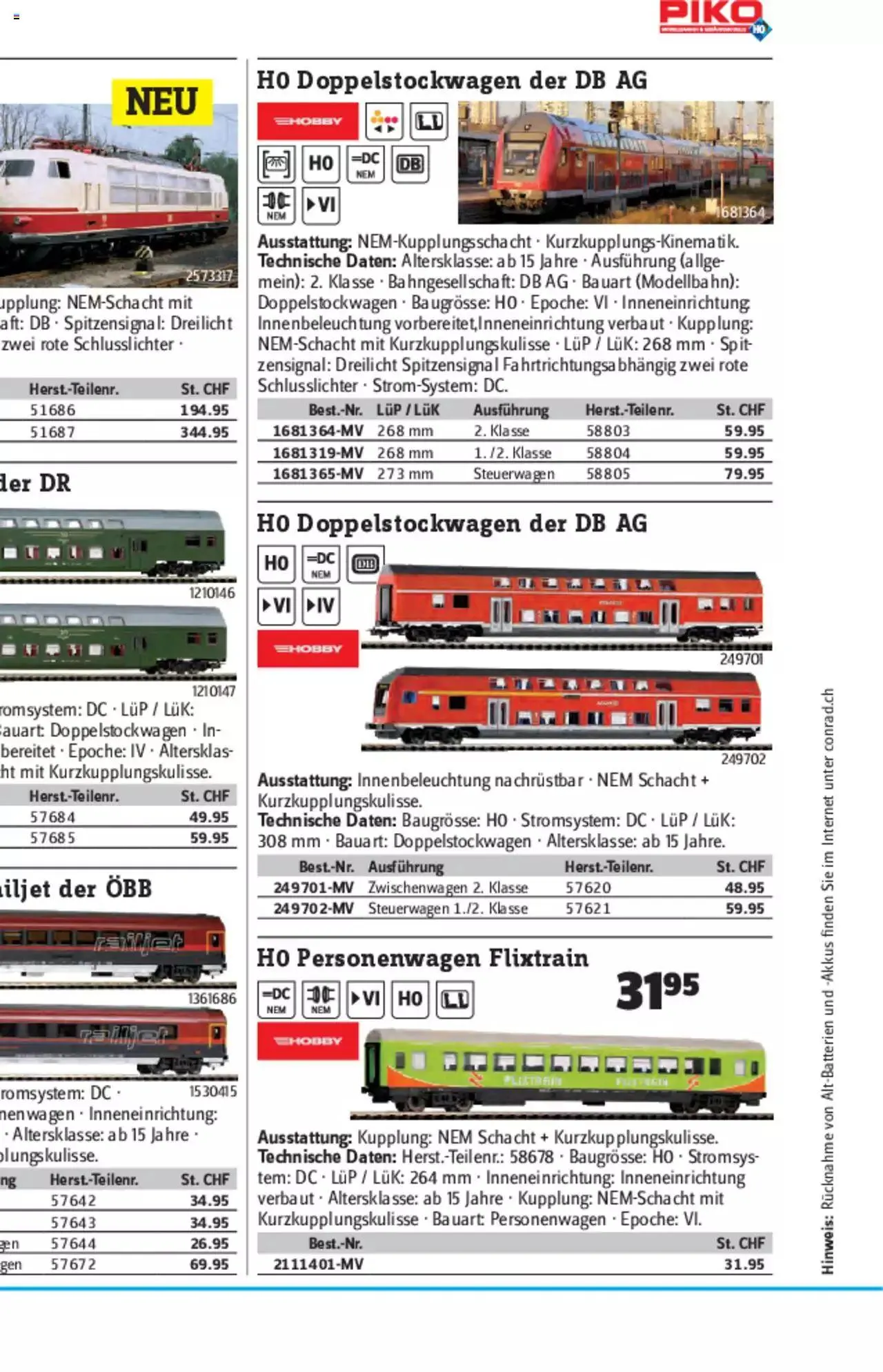 Conrad - Modellbahn Katalog 2022/23 von 5. September bis 31. Dezember 2023 - Prospekt seite  80